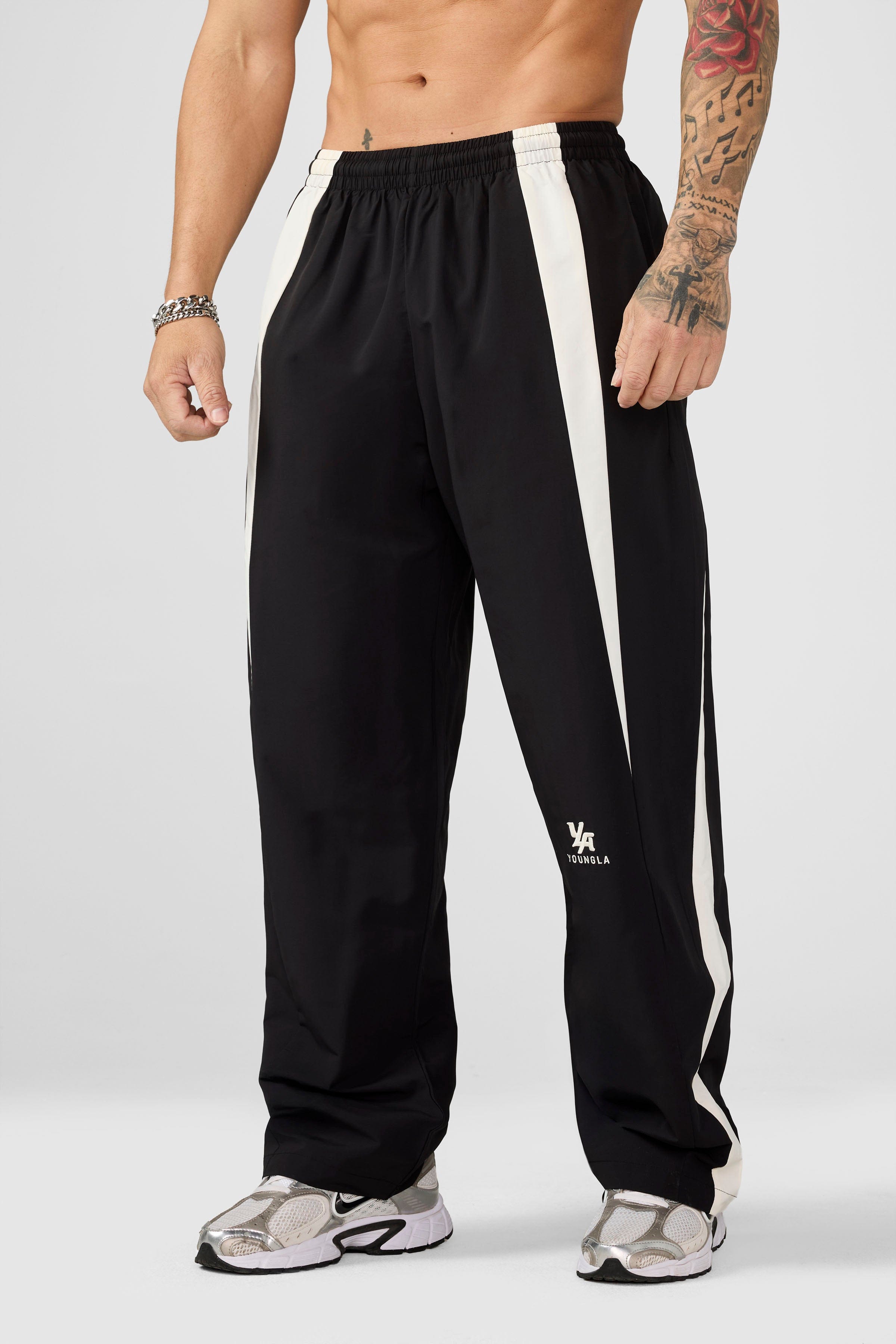 2057 - Fight Week Tracksuit Pants - Black/White