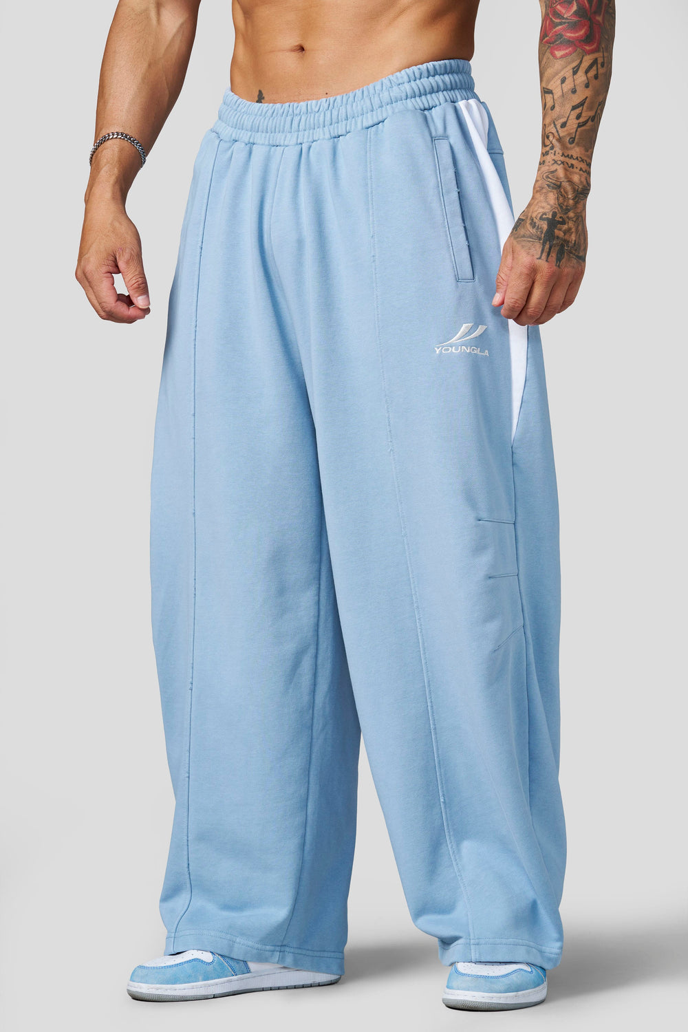 2071 - Baggy Ass Sweats - Light Blue Wash