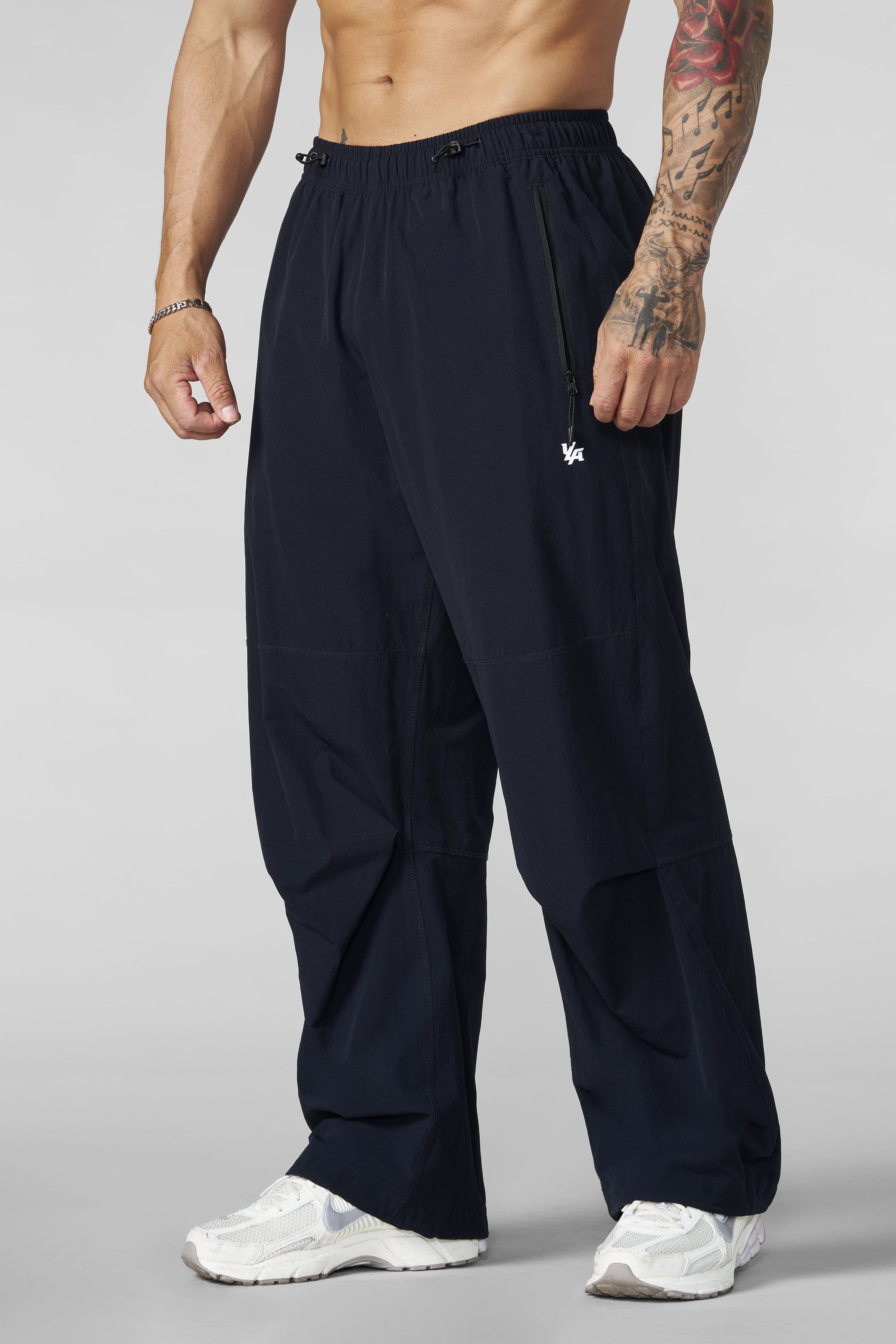 2085 - Washed Training Pants - Black