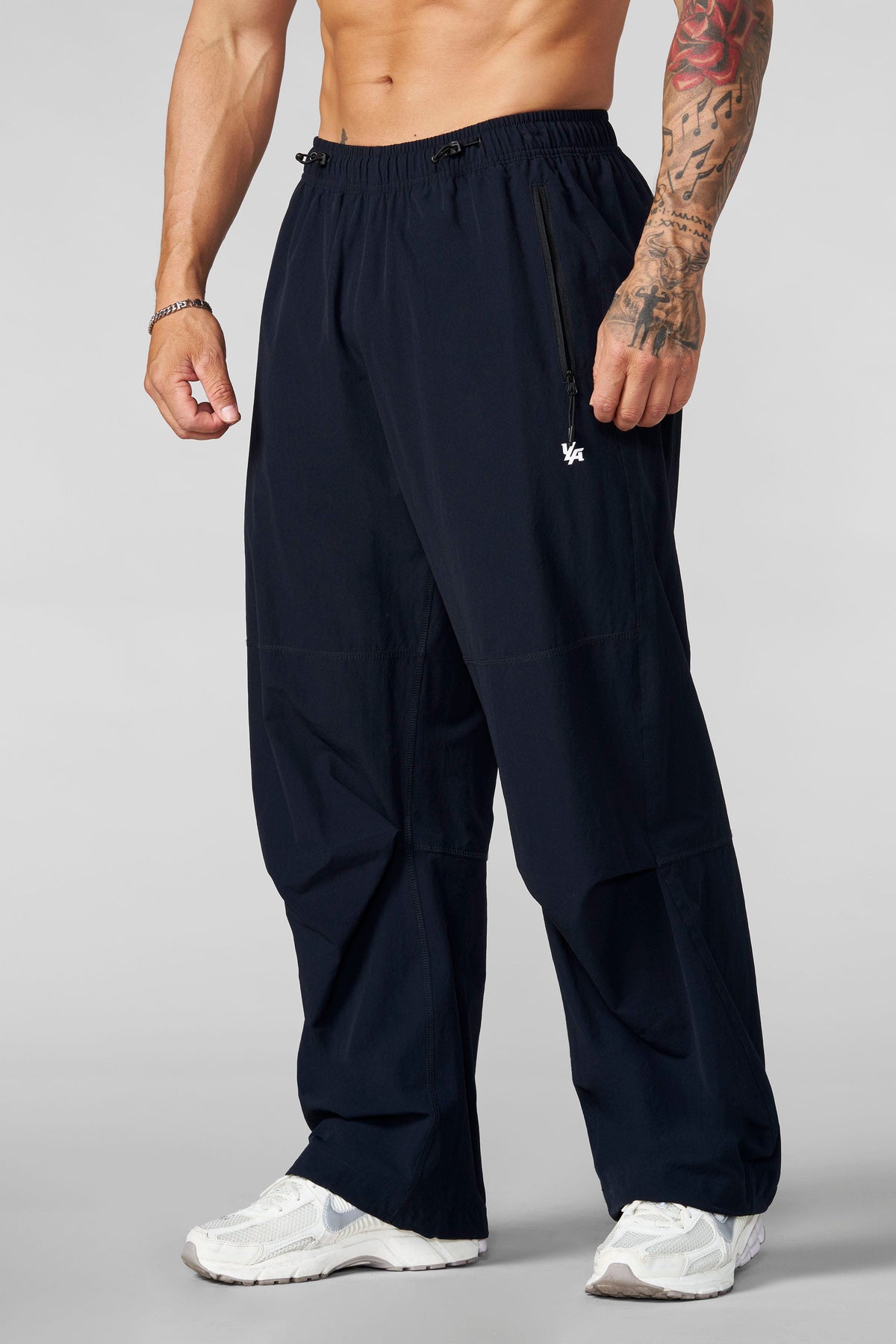 2085 - Washed Training Pants - Black