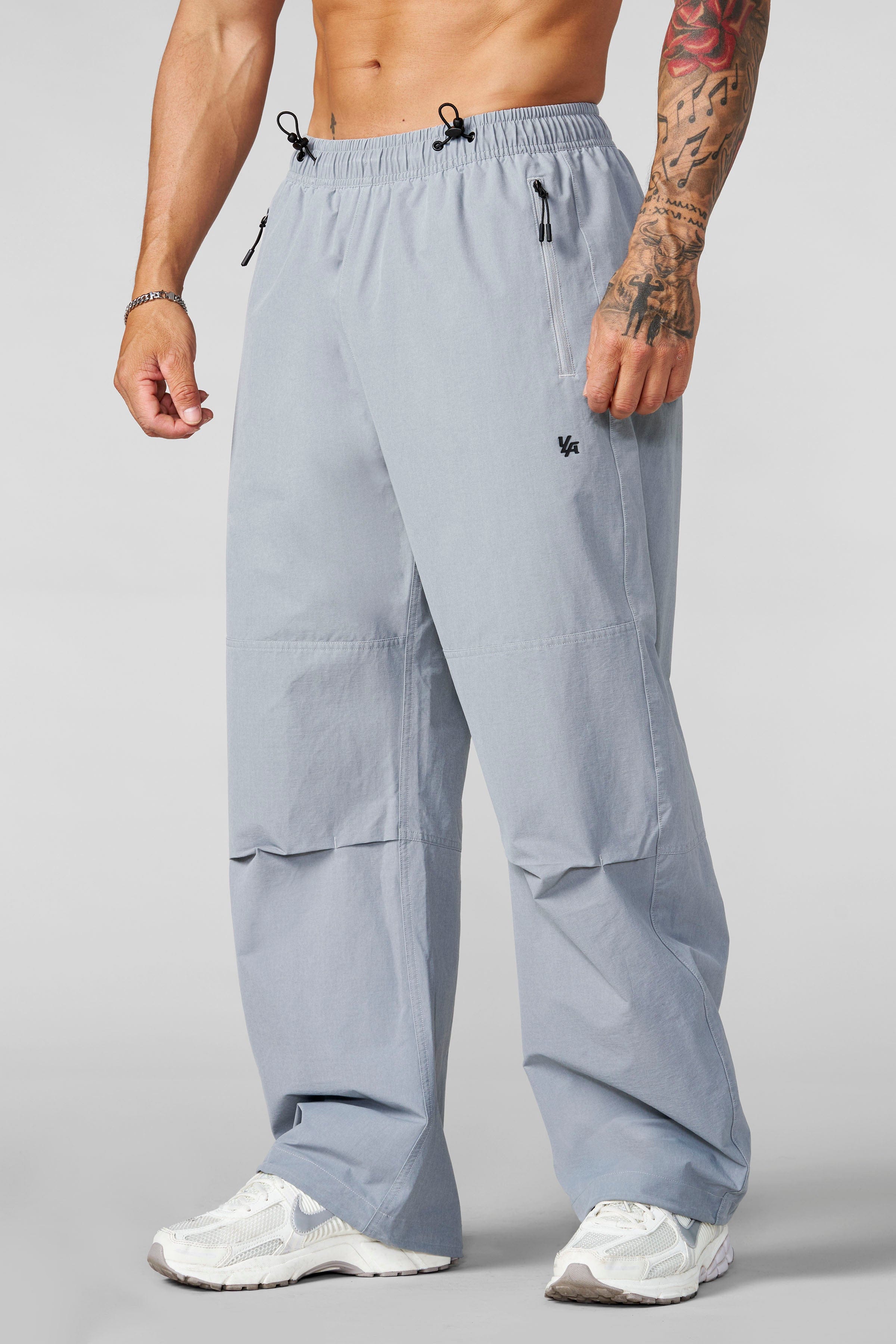 2085 - Washed Training Pants - Light Grey