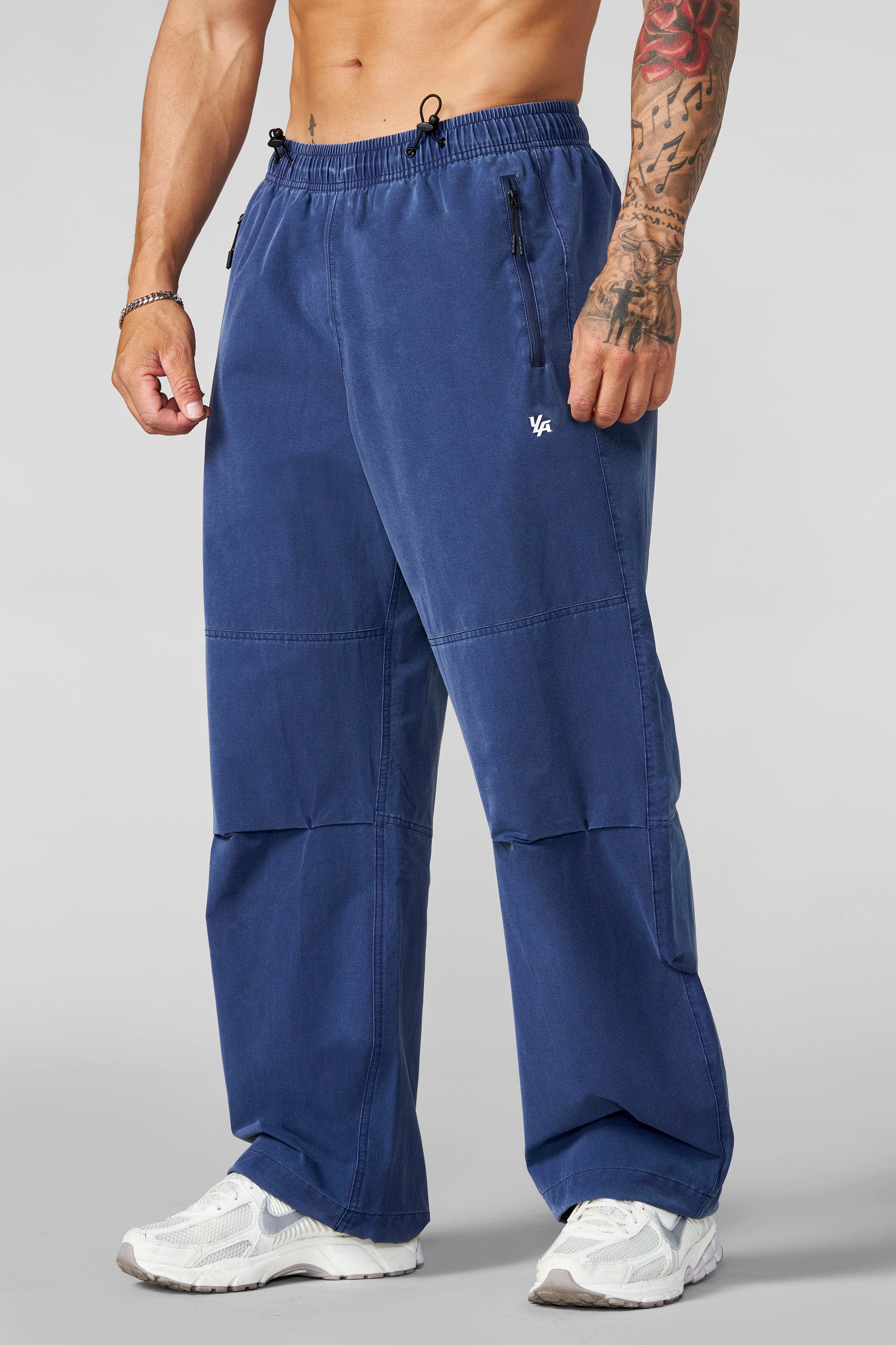 2085 - Washed Training Pants - Navy