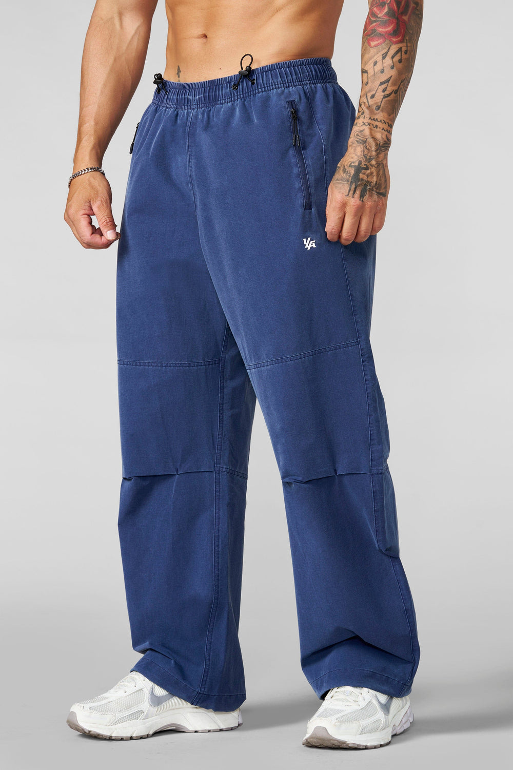 2085 - Washed Training Pants - Navy
