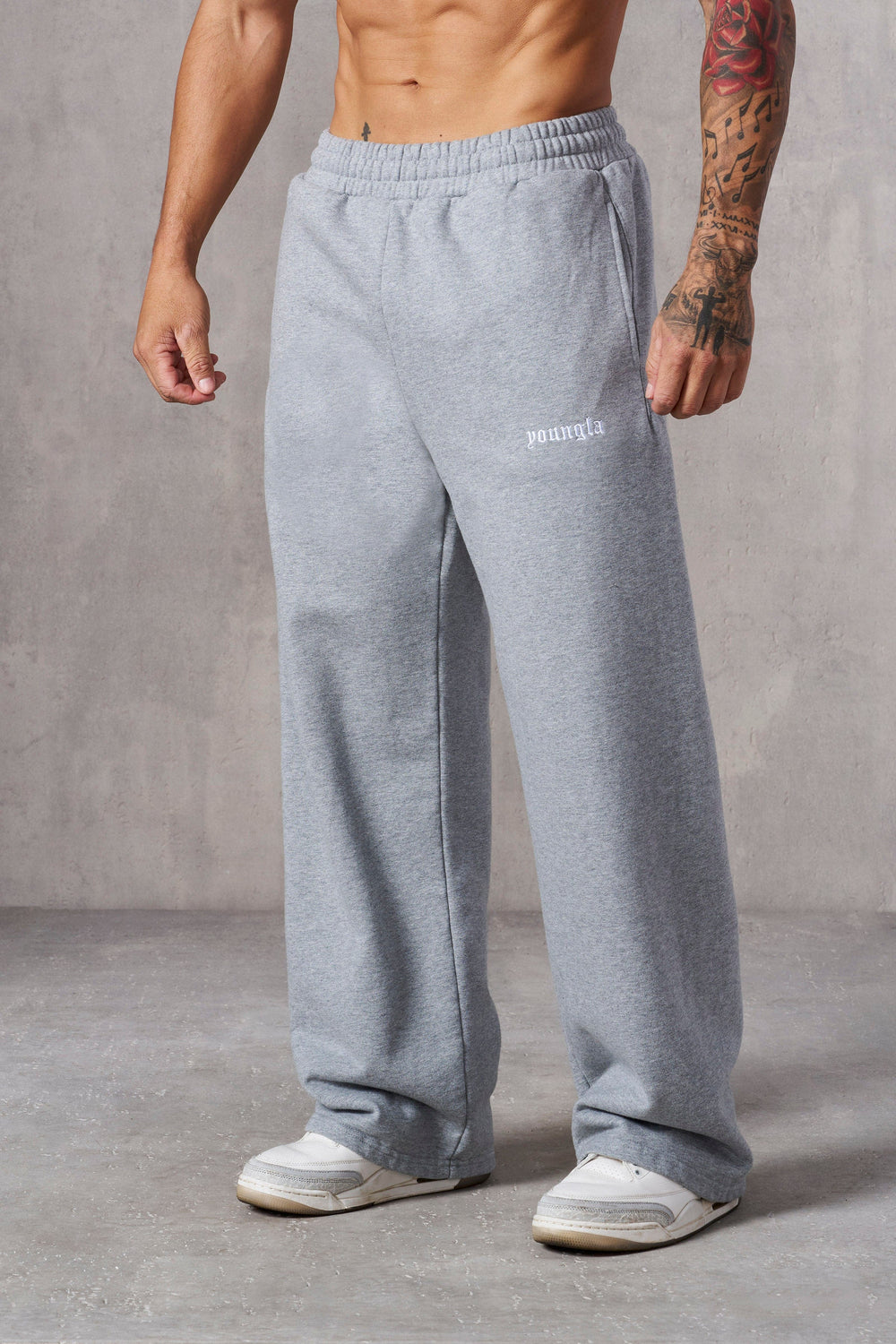 2111 - Classic Baggy Sweats - Heather Grey
