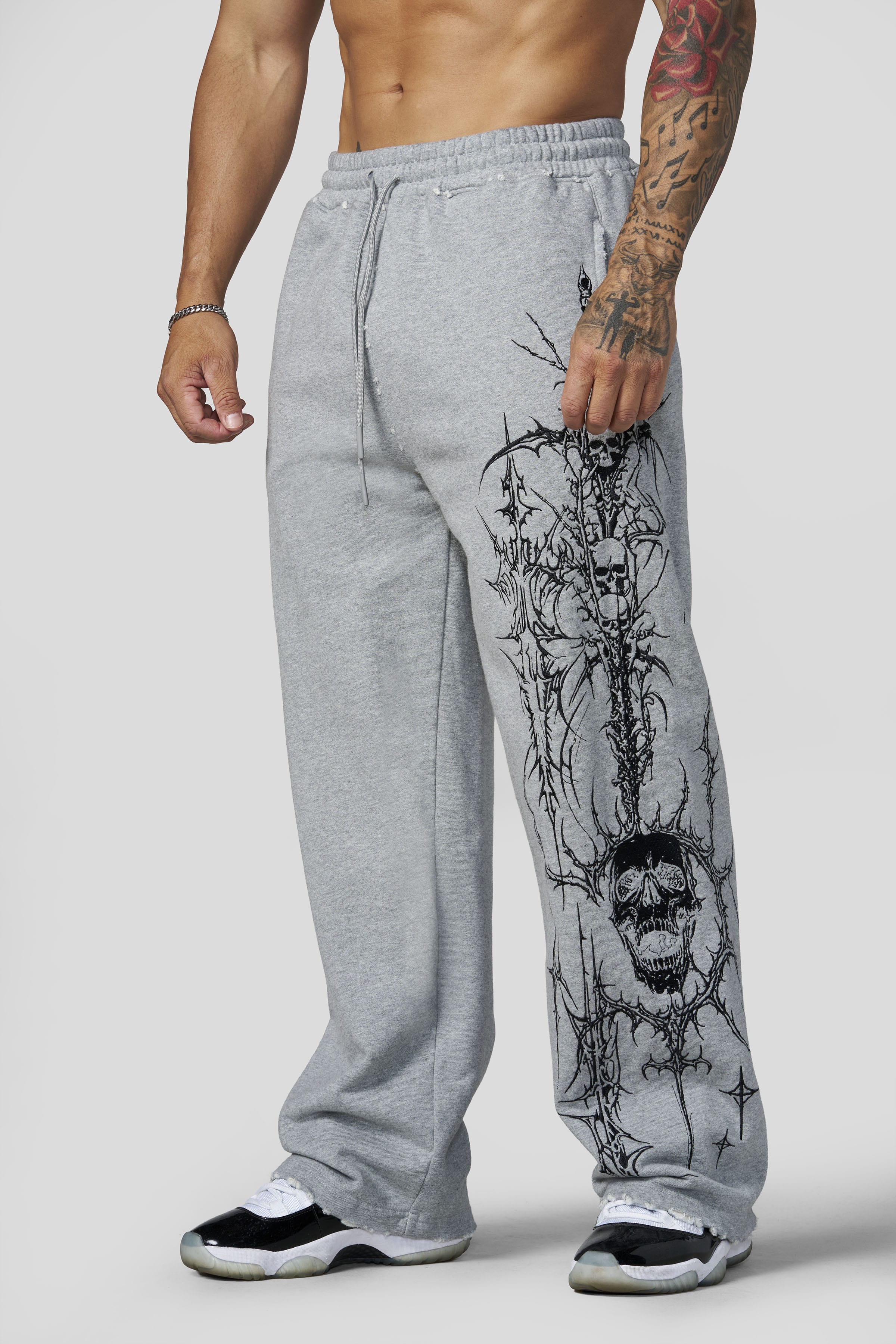 2122 - Eternal Embroidered Sweats - Heather Grey