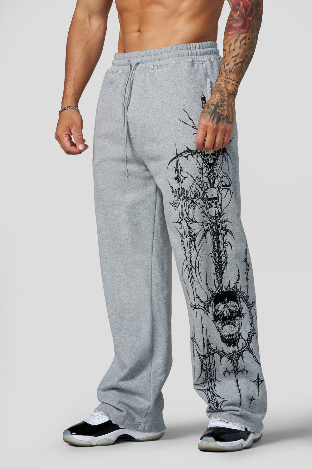 2122 - Eternal Embroidered Sweats - Heather Grey