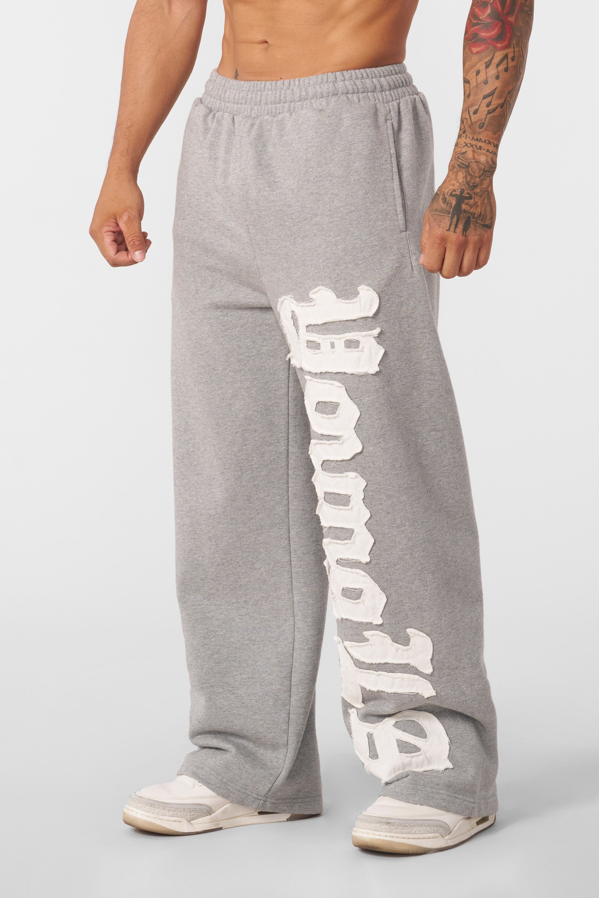 2127 - Big Patch Sweats - Heather Grey