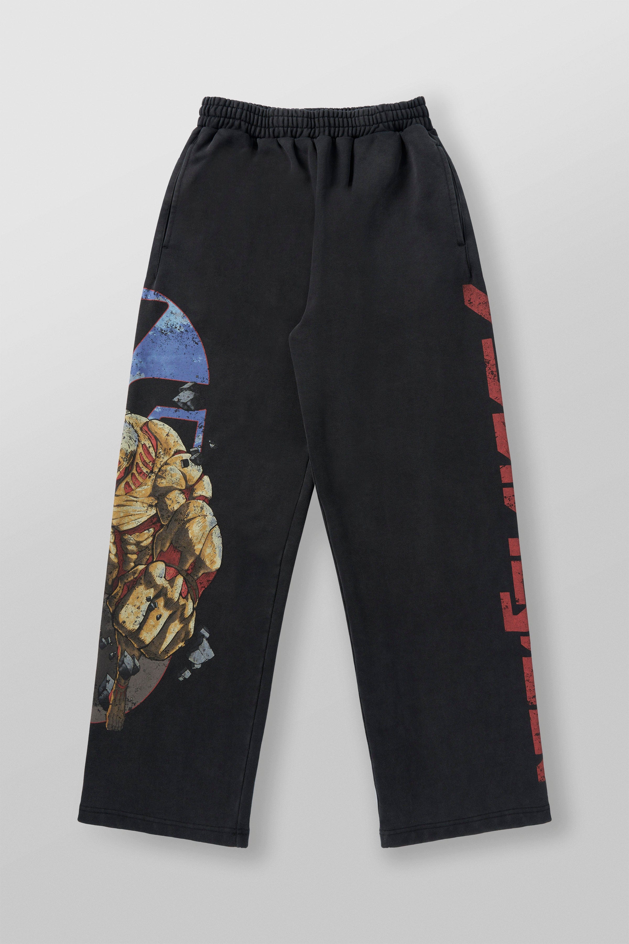 2128 - AOT© x YLA Baggy Joggers - Titan at War