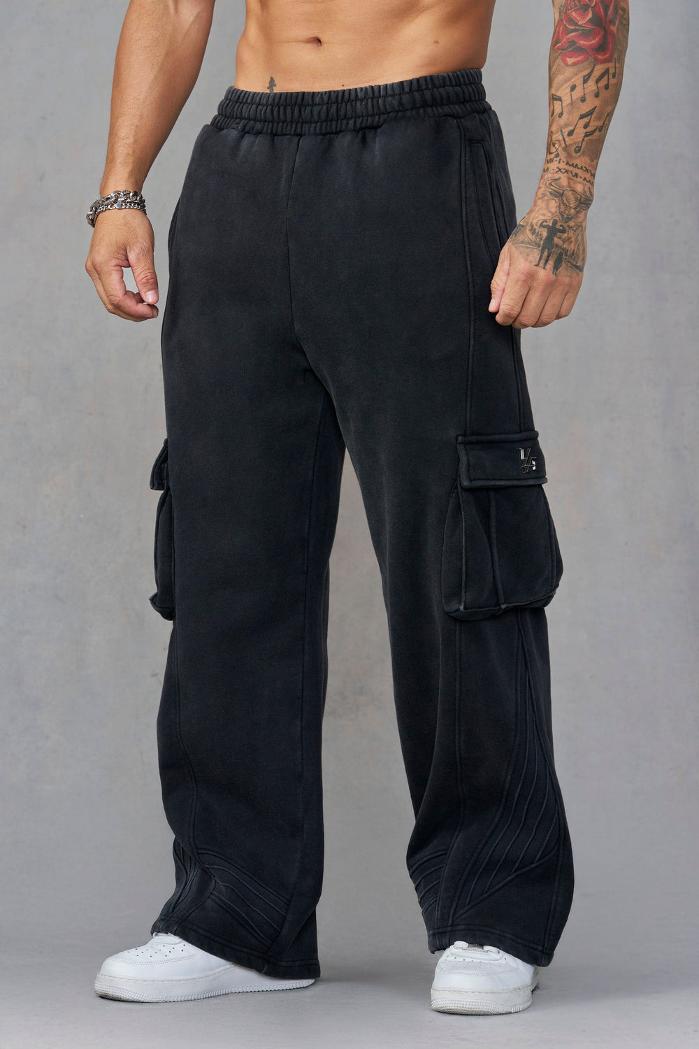2131 - Batman Armored Sweats - Black Wash