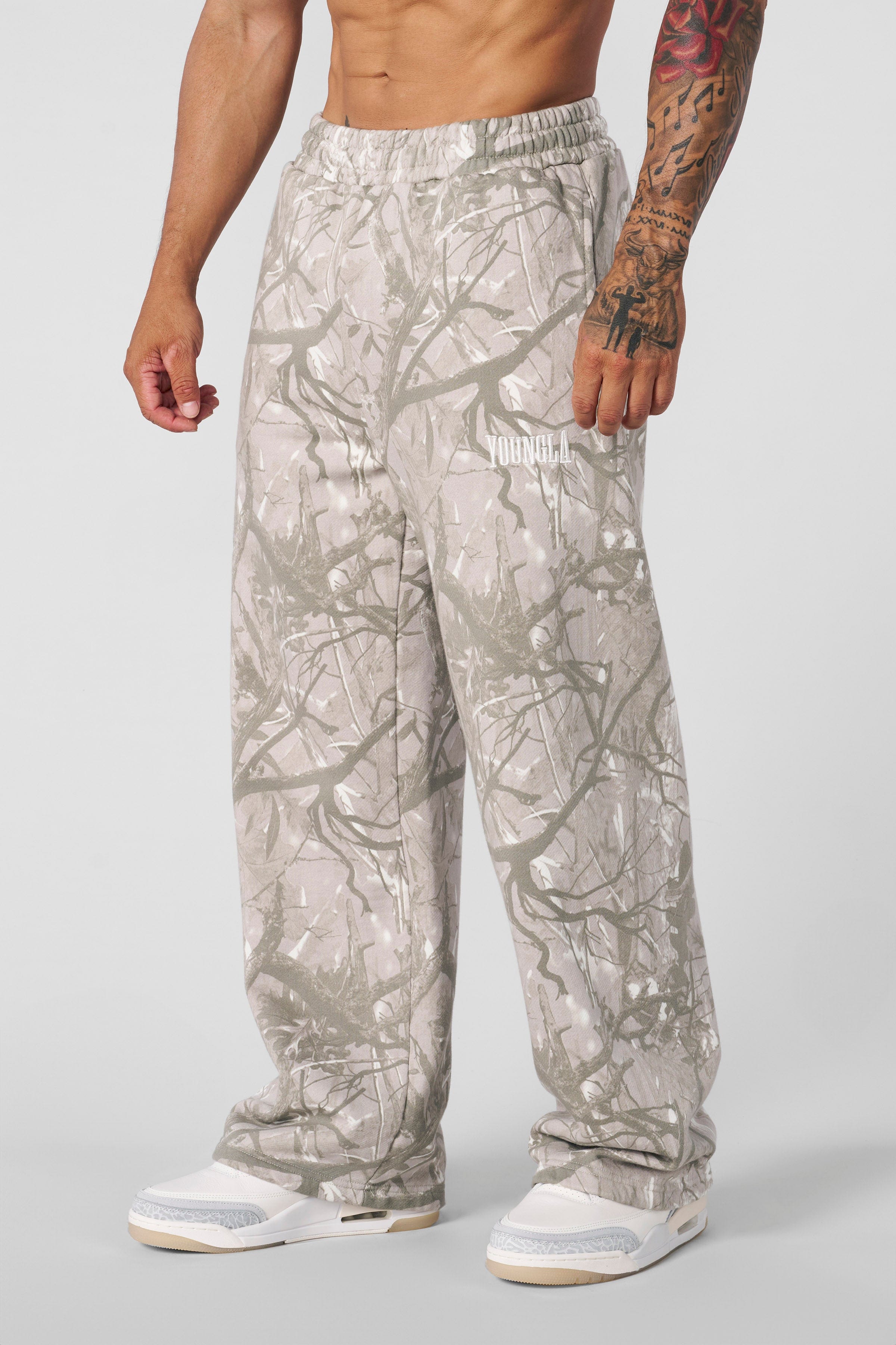 2133 - Tree Camo Baggy Sweats - Tan Tree Camo