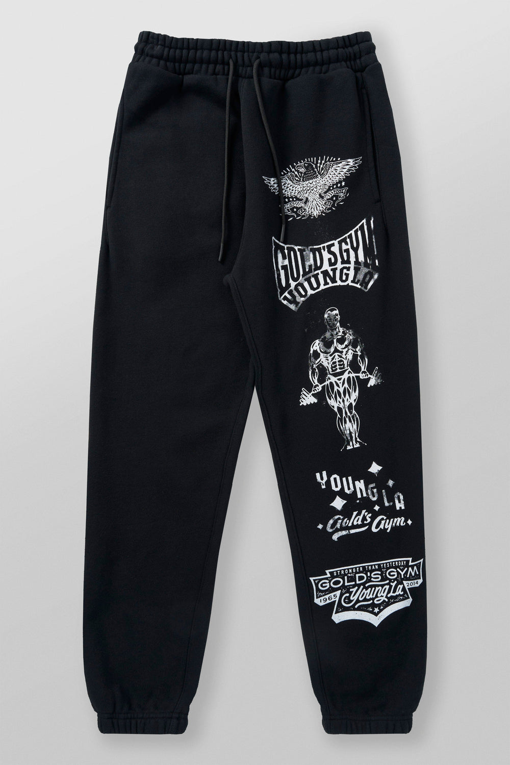 2143 - Golds Gym Immortal Joggers - Black Wash