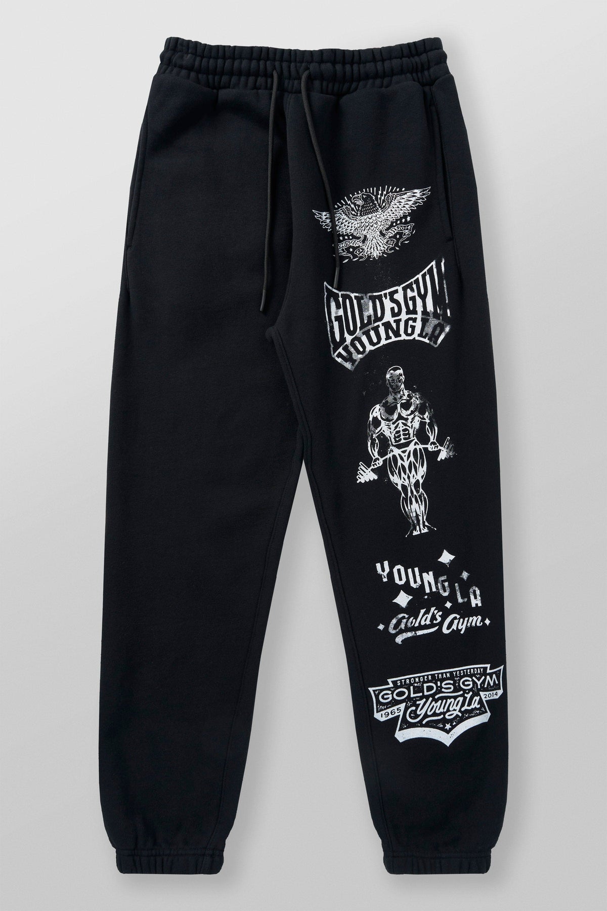 2143 - Golds Gym Immortal Joggers - Black Wash