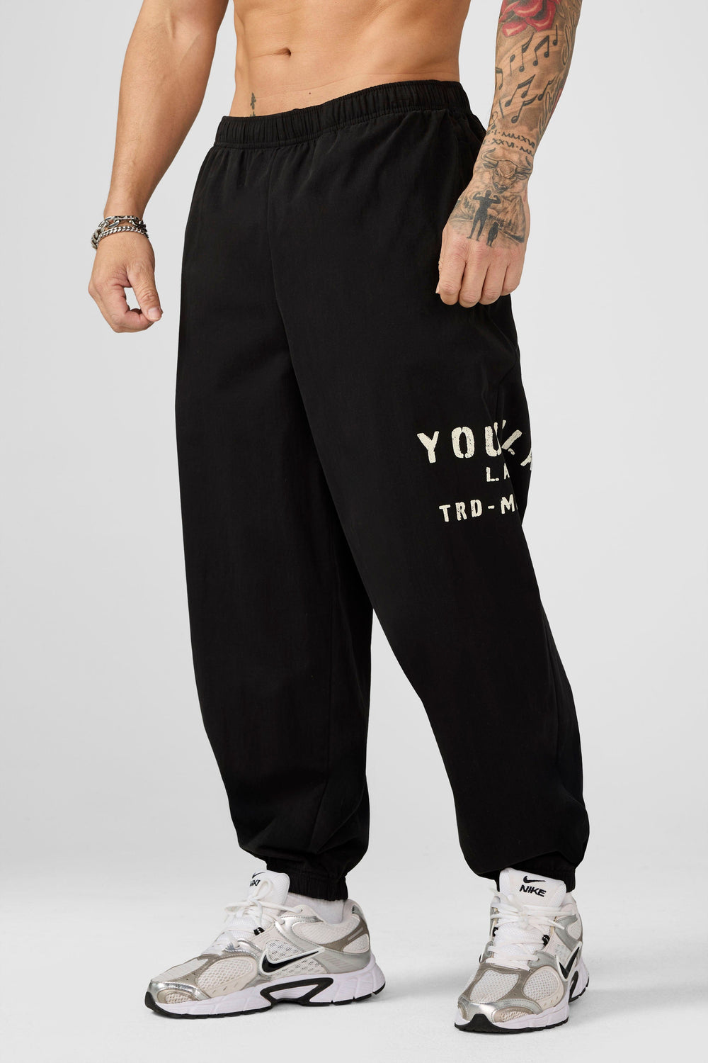 2162 - Elevated Pump Cover Joggers - Black Wash