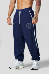 2176 - Golden Era Piping Joggers - Navy Wash