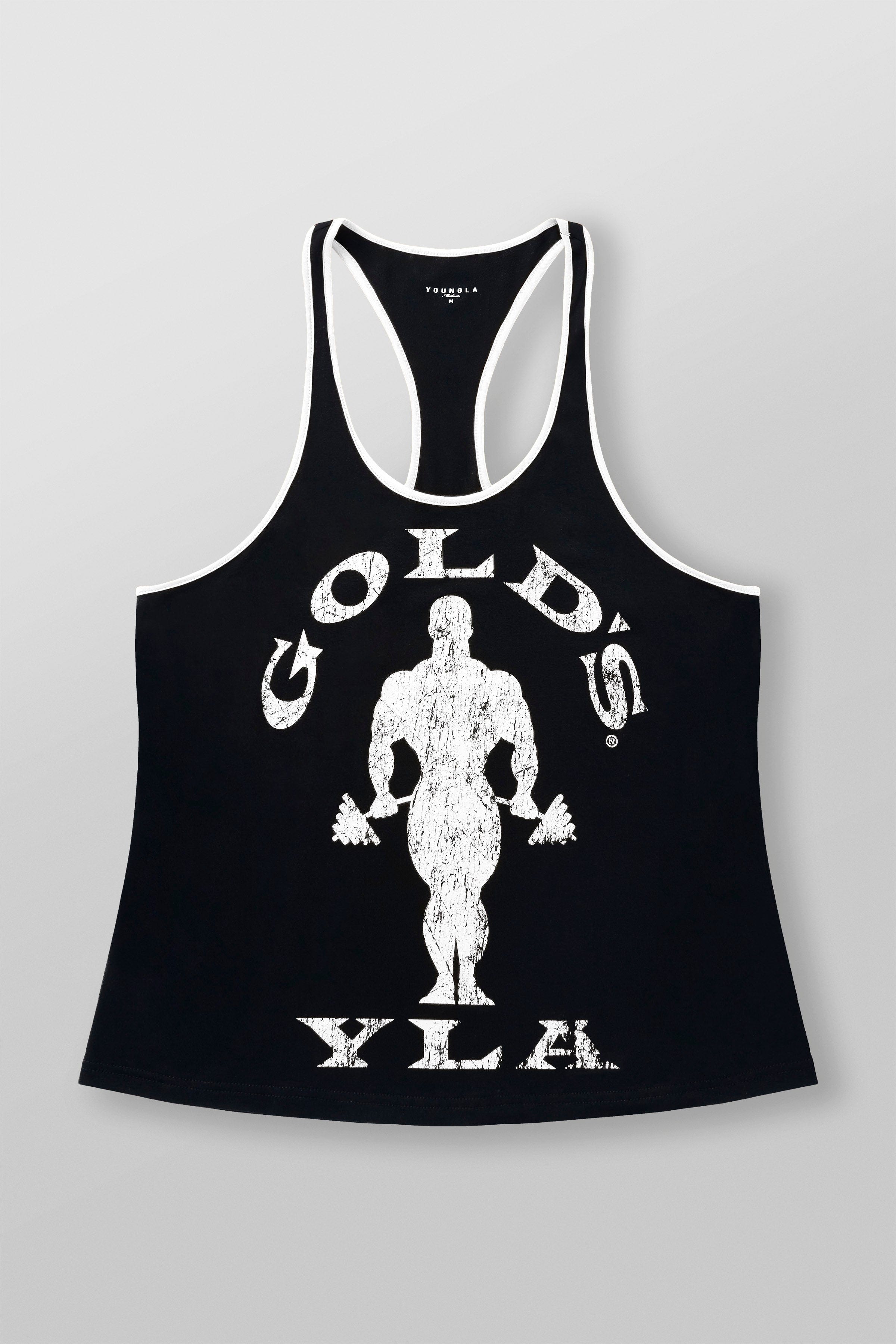 3014 - Golds Gym Classic Stringers - Black/White