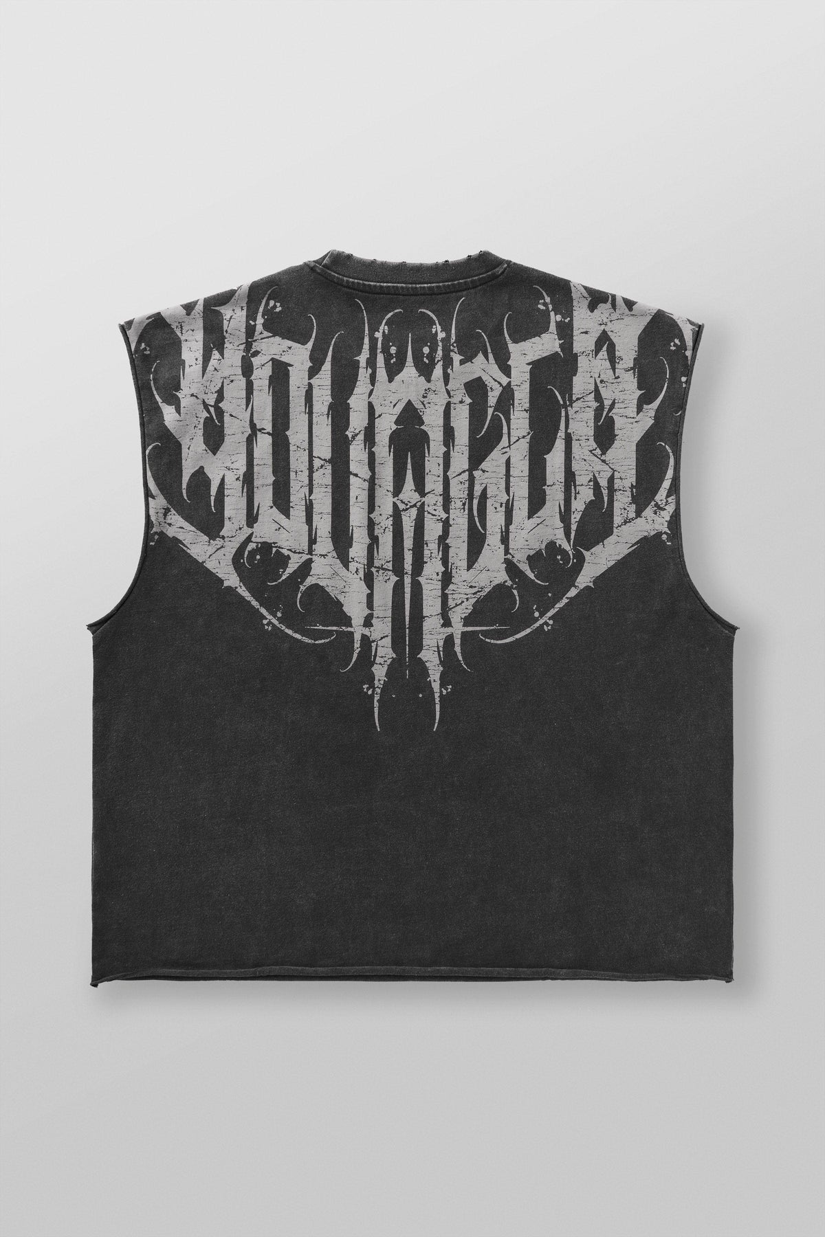 3022 - Anarchy Cropped Tanks - Black Wash