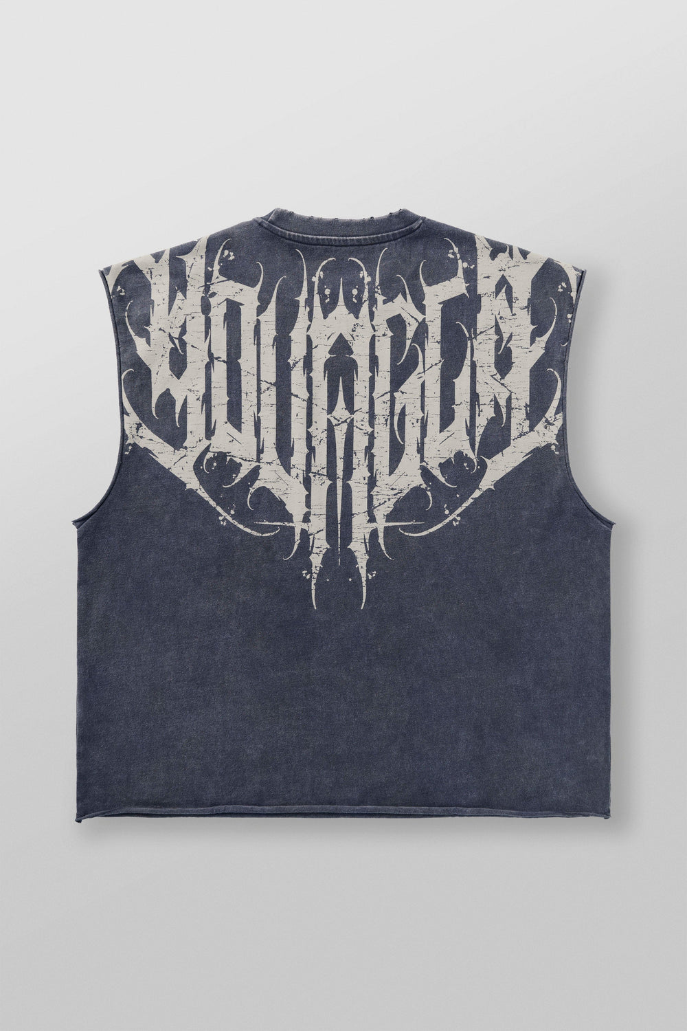 3022 - Anarchy Cropped Tanks - Deep Navy Wash