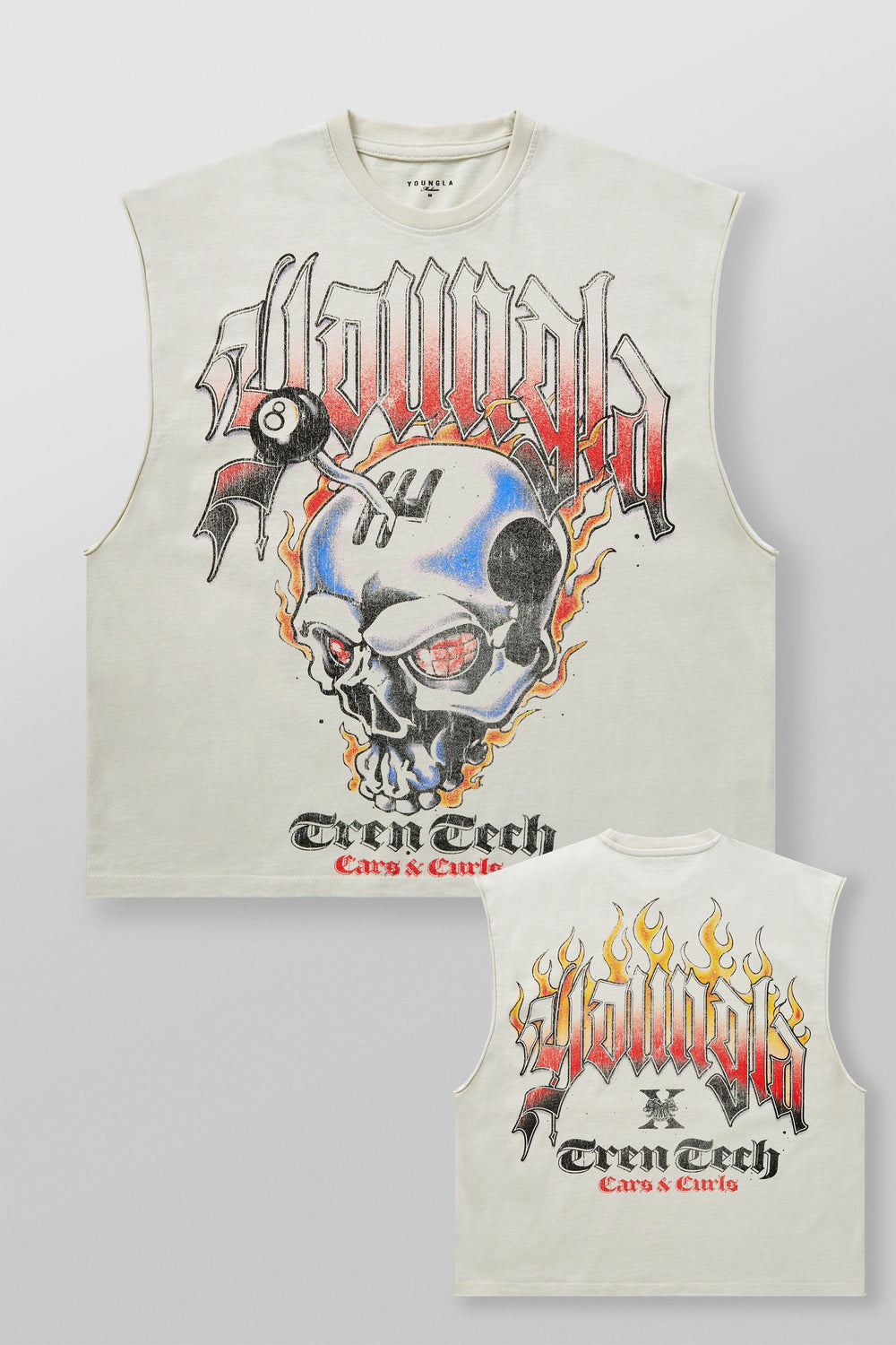 3032 - Cars & Curls - Cut-Offs - Skull Burnout
