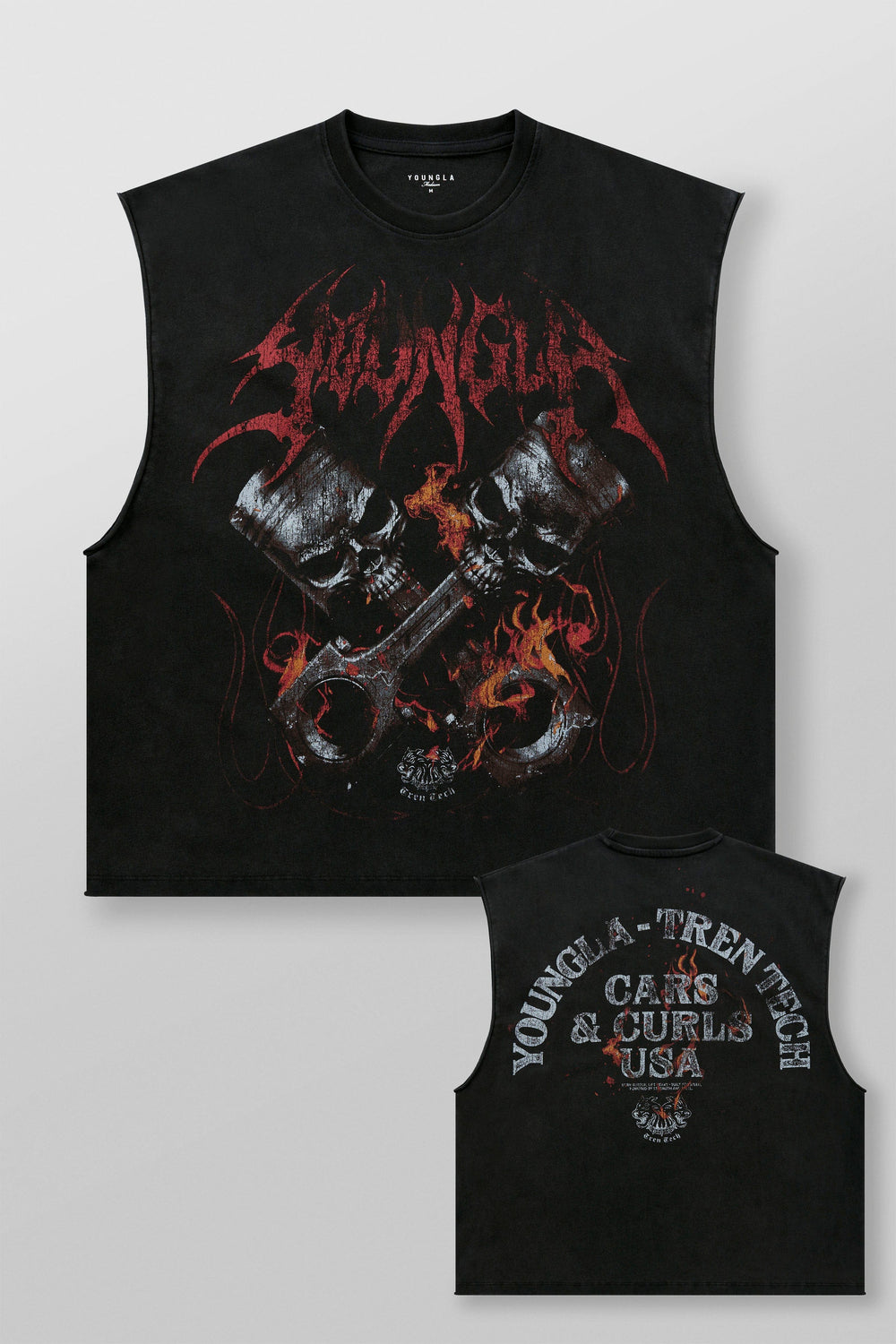 3032 - Cars & Curls - Cut-Offs - Skull Pistons