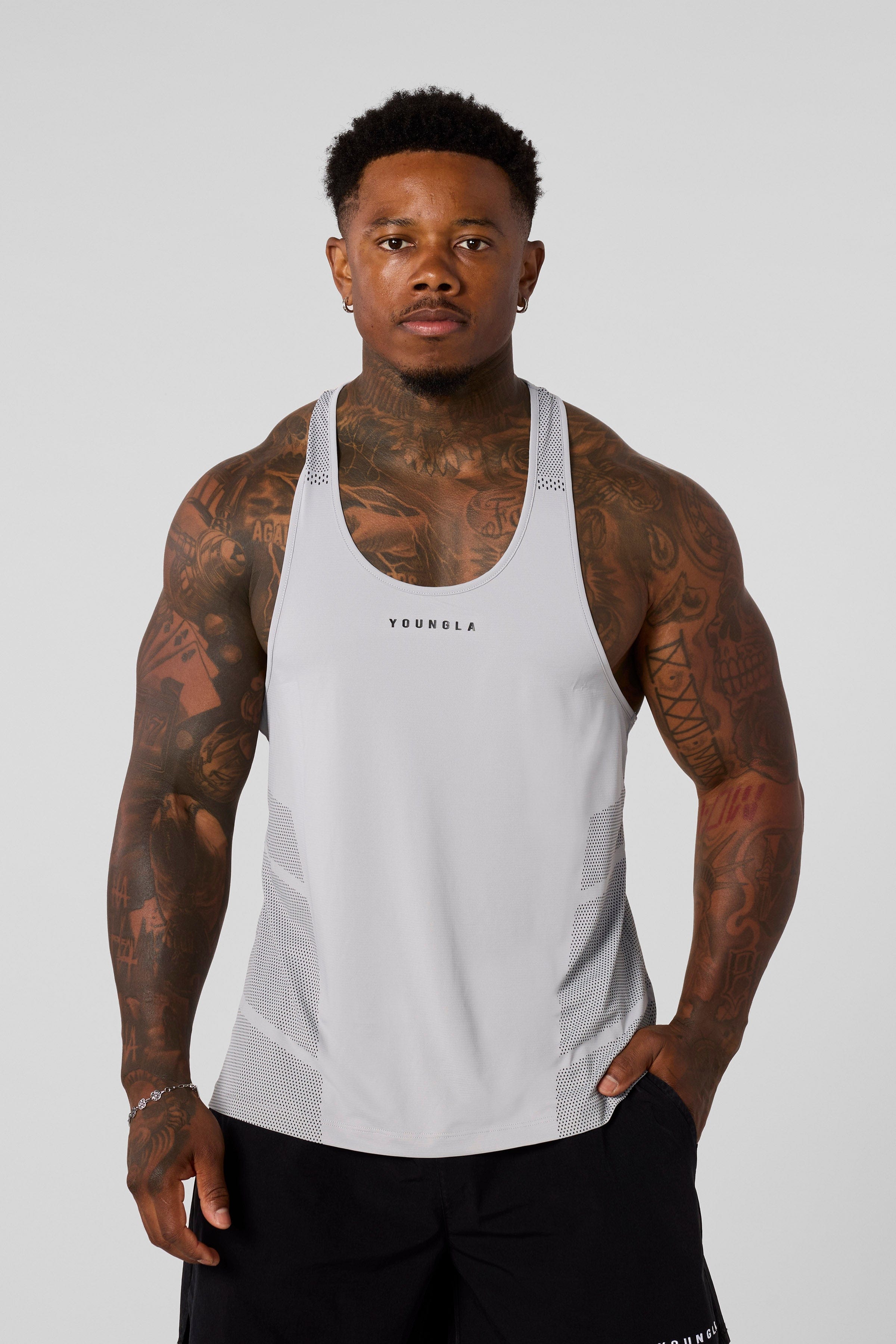 3042 - Kinetic Workout Stringers - Light Grey