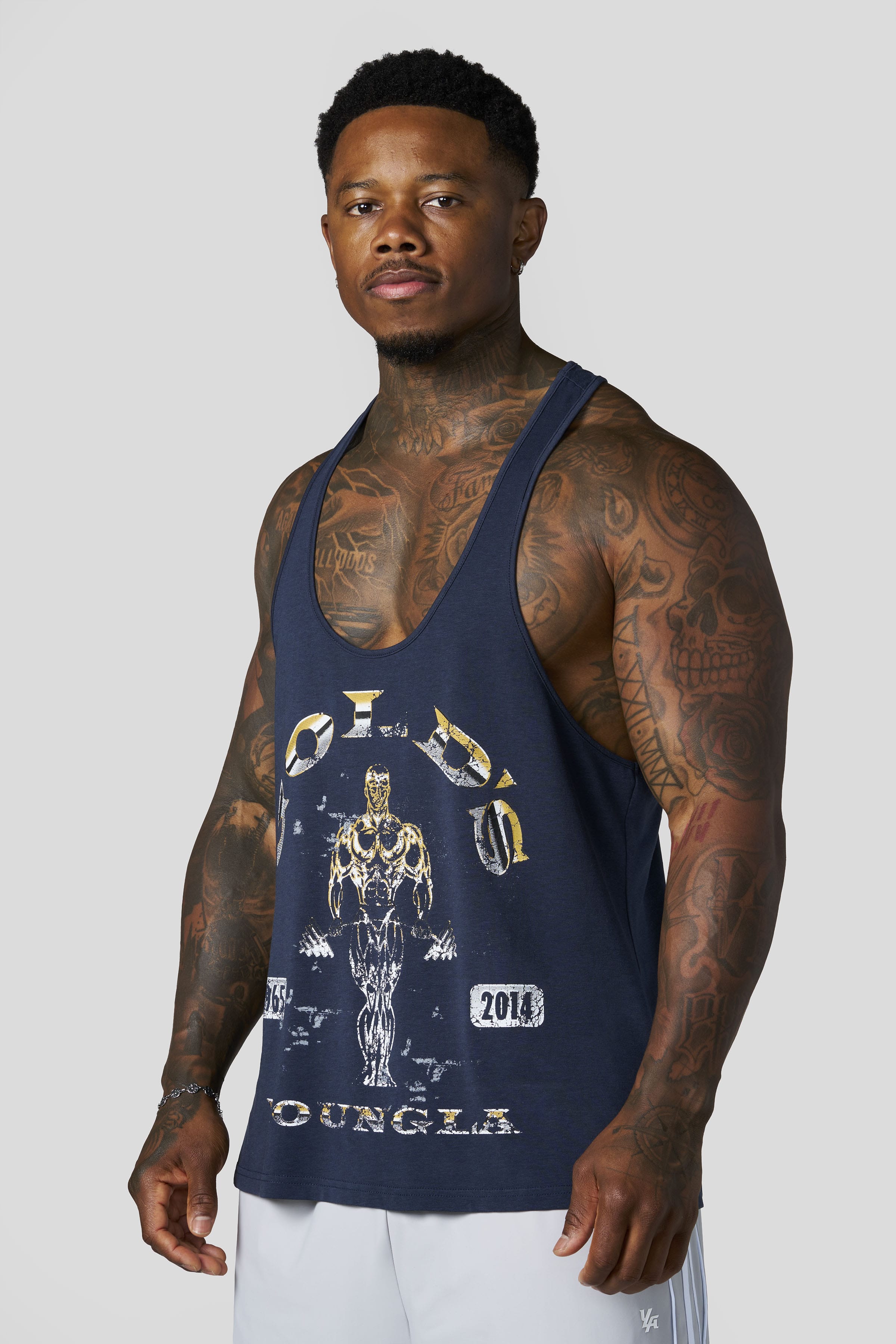 3062 - Gold's Glitch Stringers - Navy