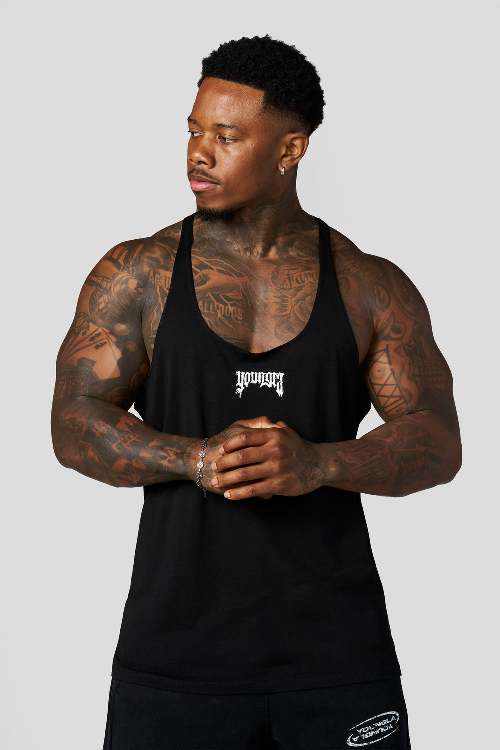3074 - Thin Strap Stringers - Black