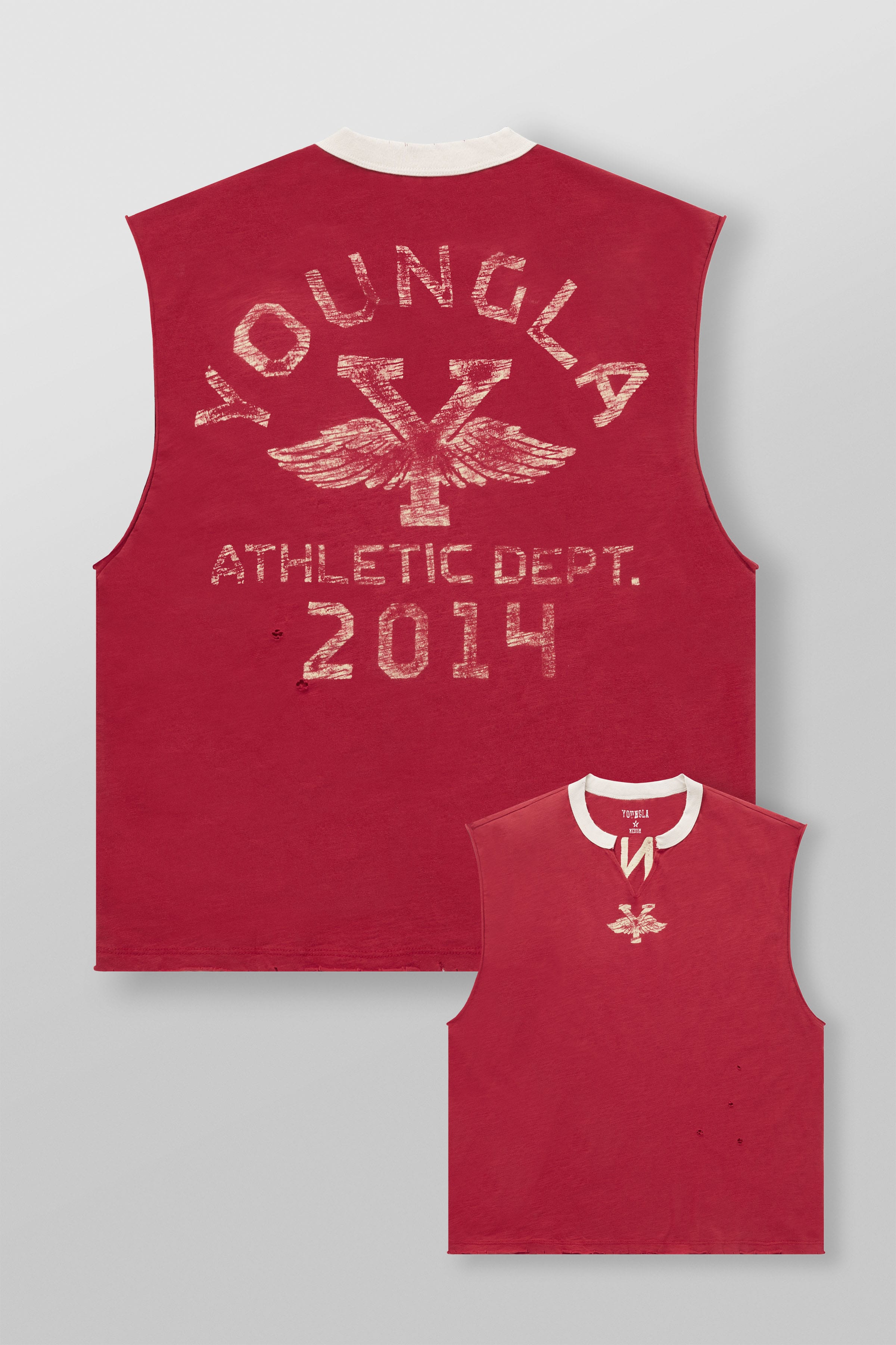 3087 - Golden Era Cut-Offs - Red Wash
