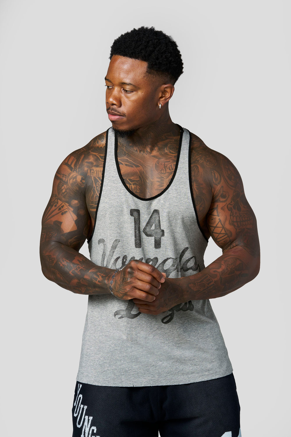3088 - Golden Era League Stringers - Heather Grey