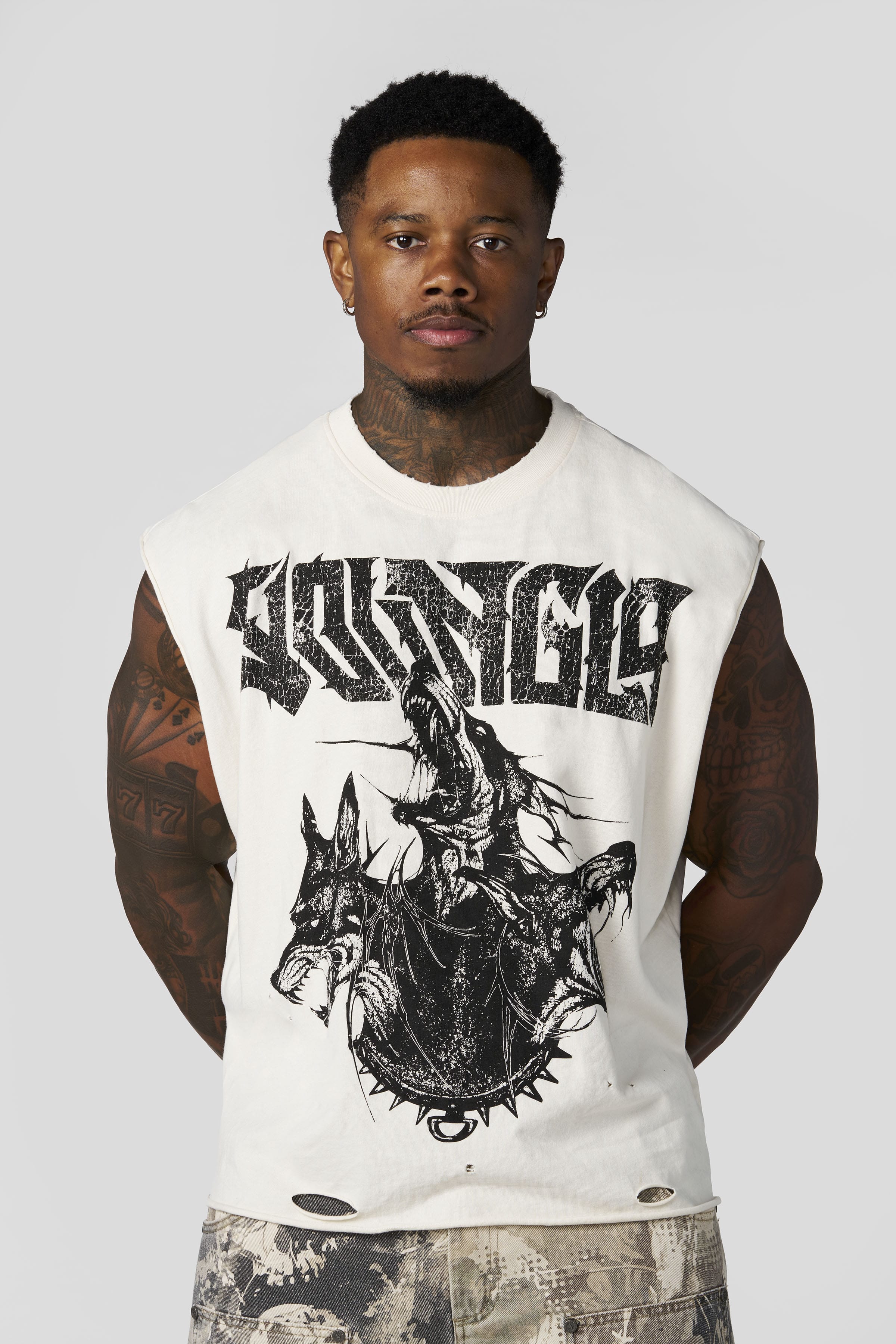 3093 - Unleashed Cut-Offs - Off-White