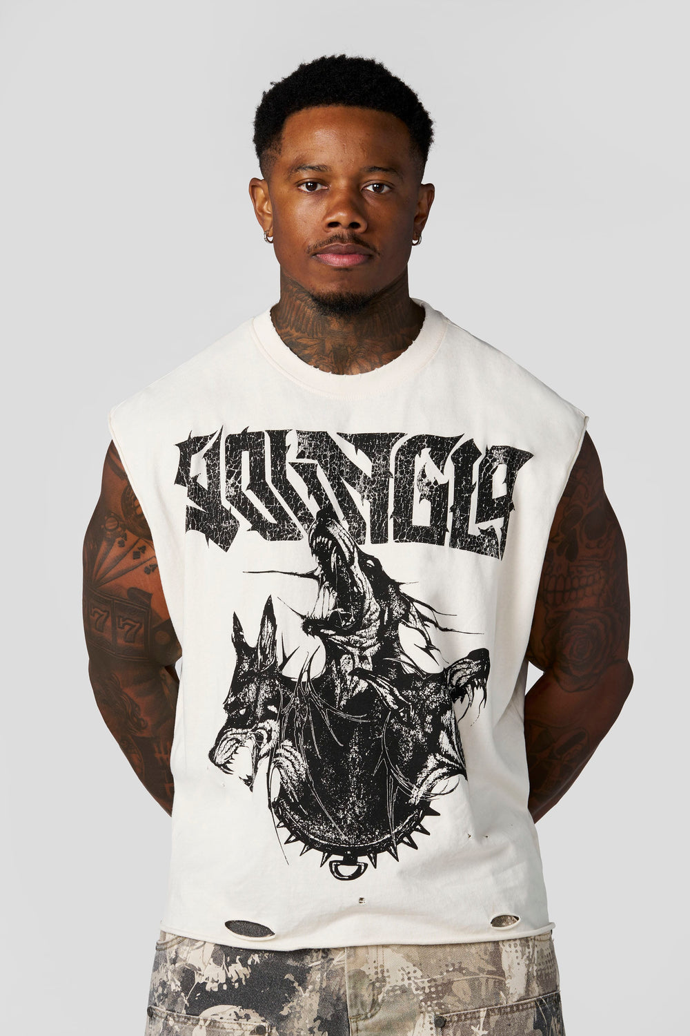 3093 - Unleashed Cut-Offs - Off-White