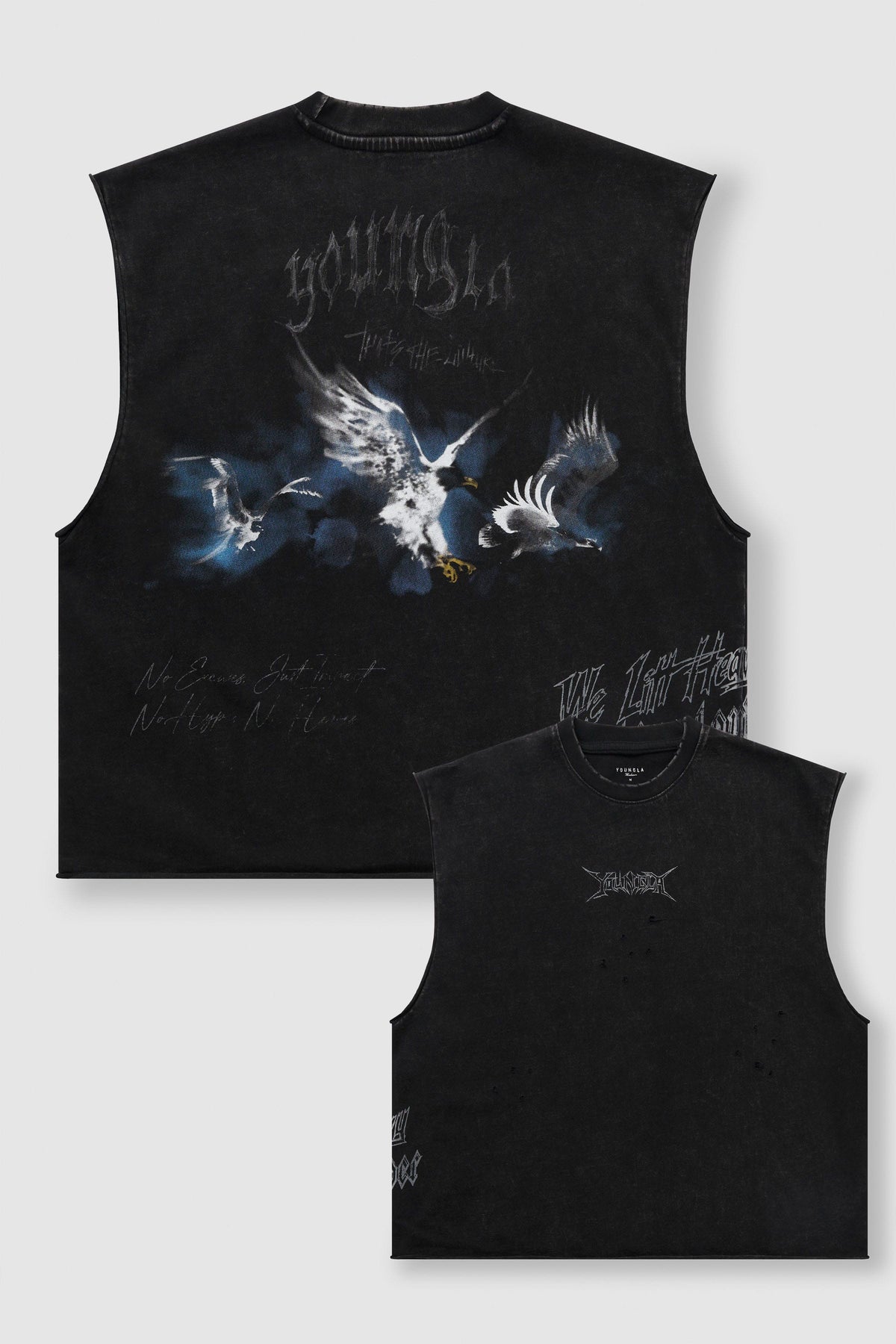 3096 - Eagle Cutoffs - Black Wash