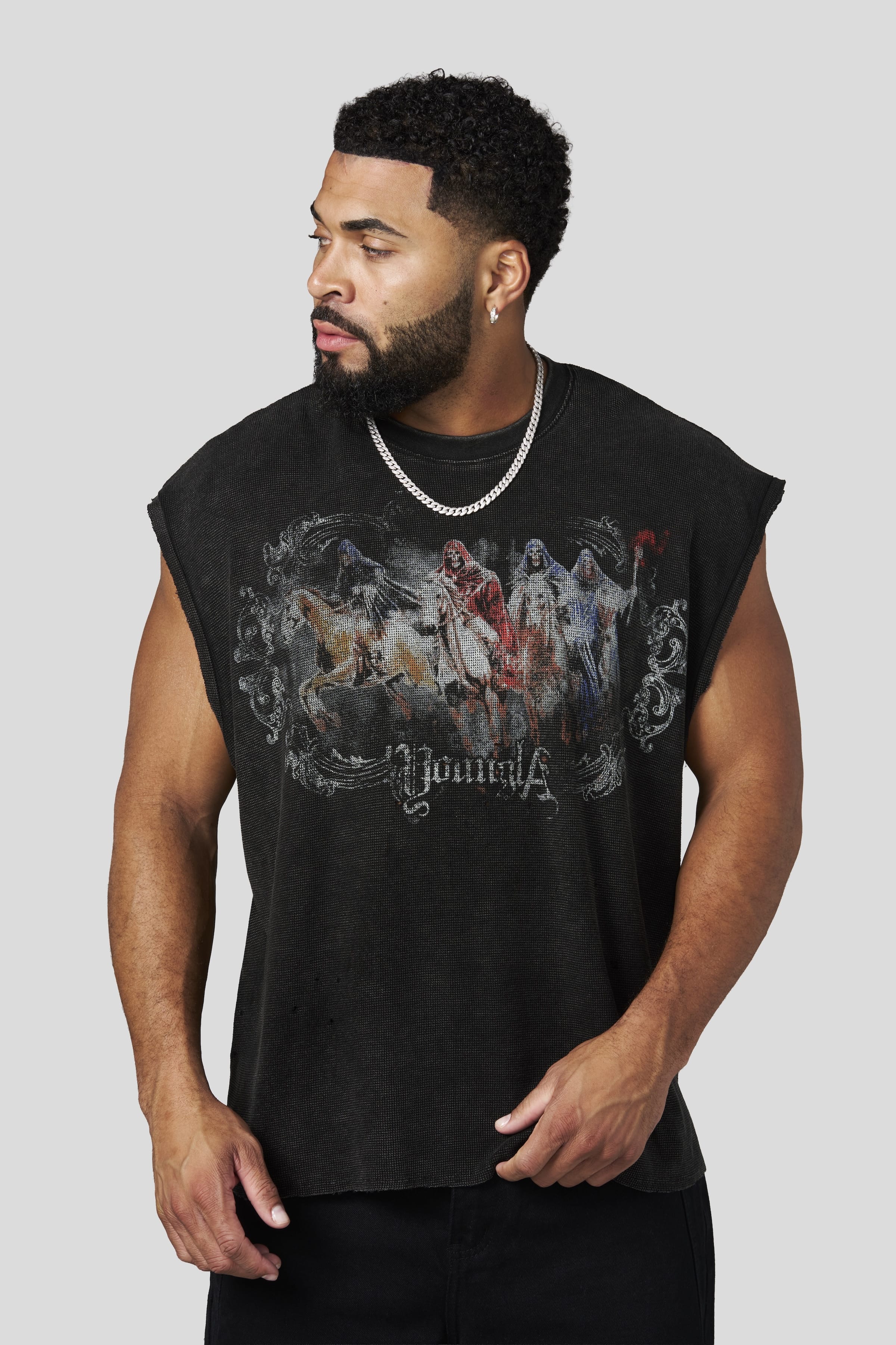3097 - Knights Cut-Offs - Black Wash