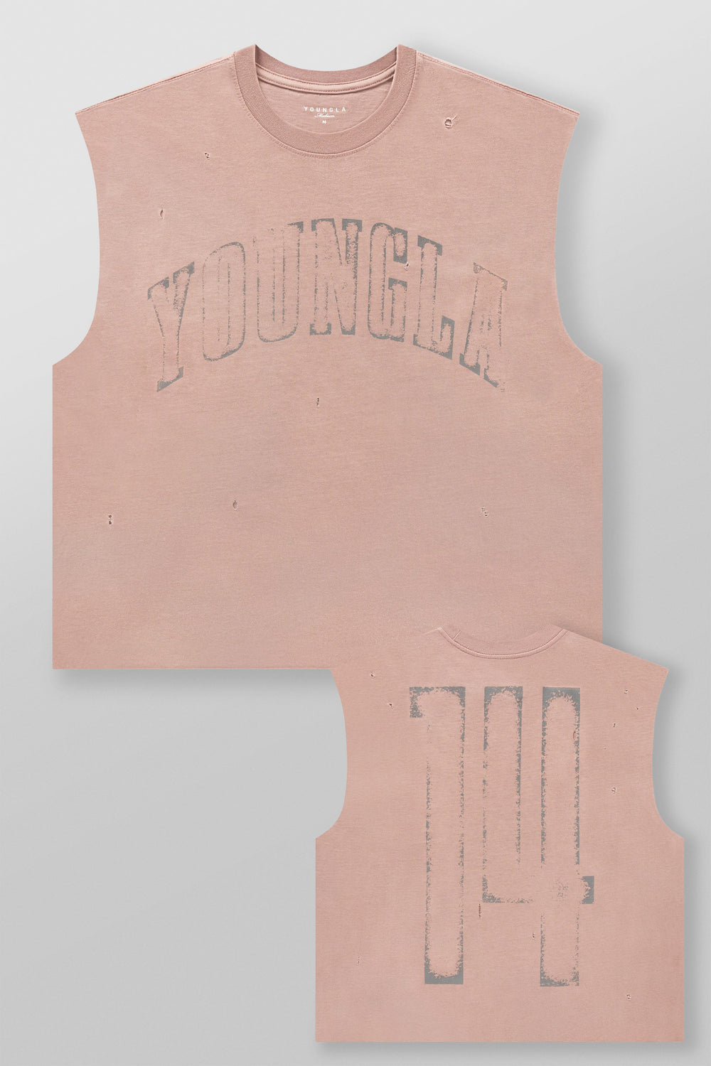 3098 - Since '14 Cut-Offs - Dusty Pink