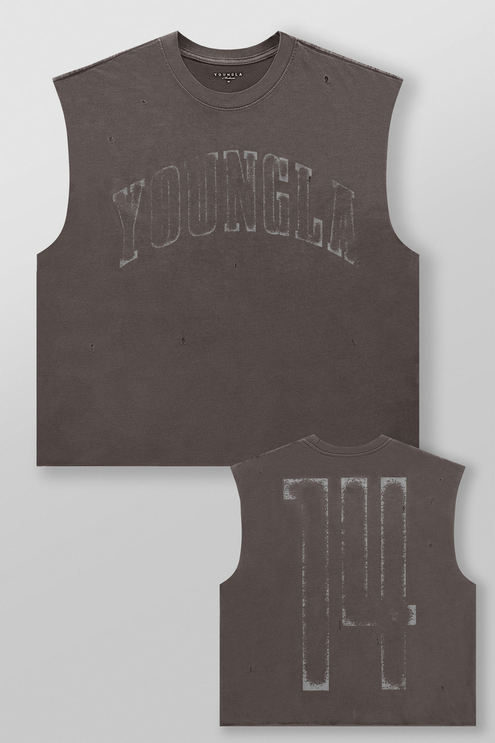 3098 - Since '14 Cut-Offs - Charcoal Wash
