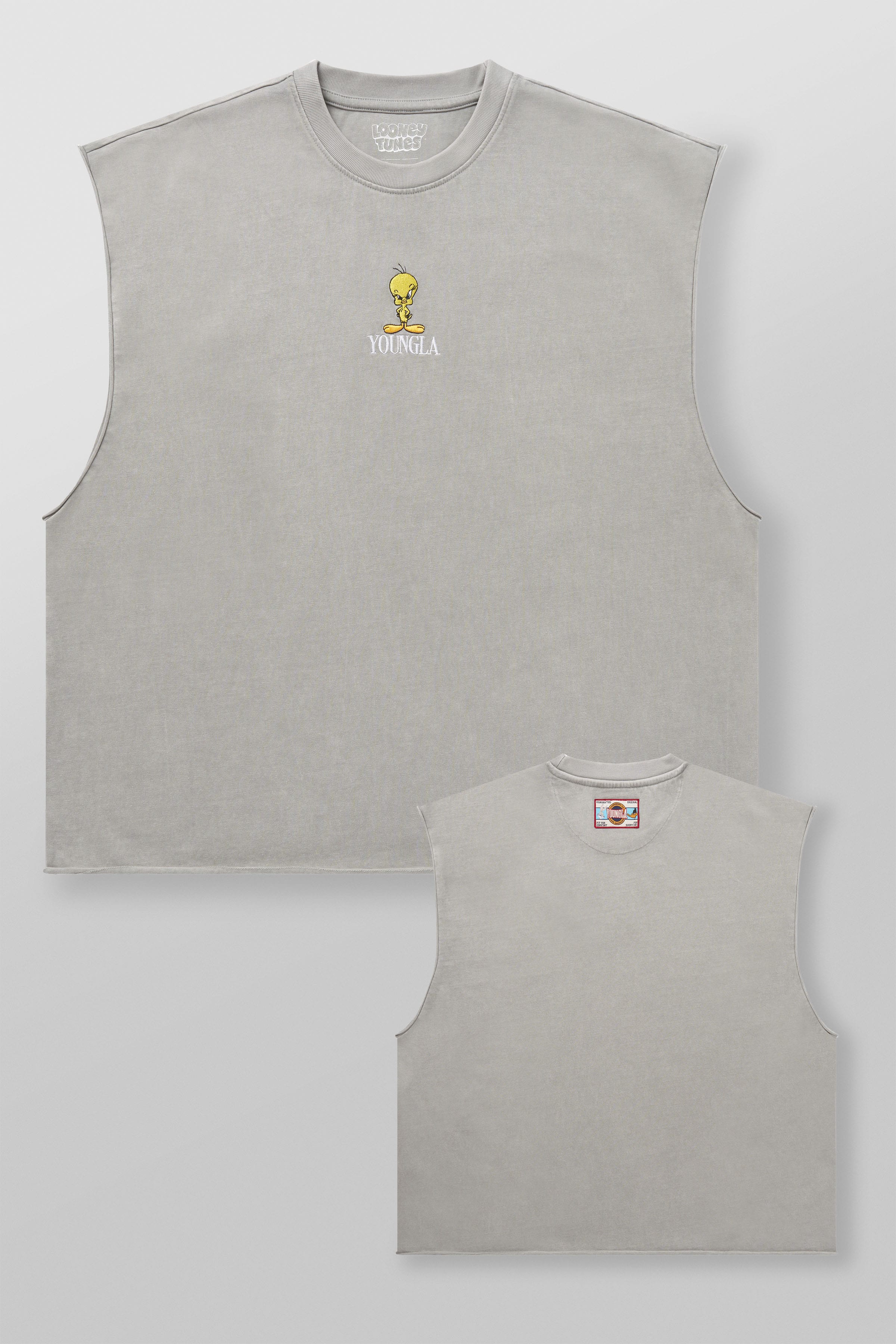 3107 - Looney Tunes Embroidered Cut-offs - Tweety C