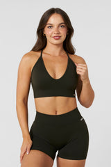 W367 - Sculpt Seamless Plunge Bra - Olive