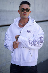 5232 - Tribal Stud Zip-Ups