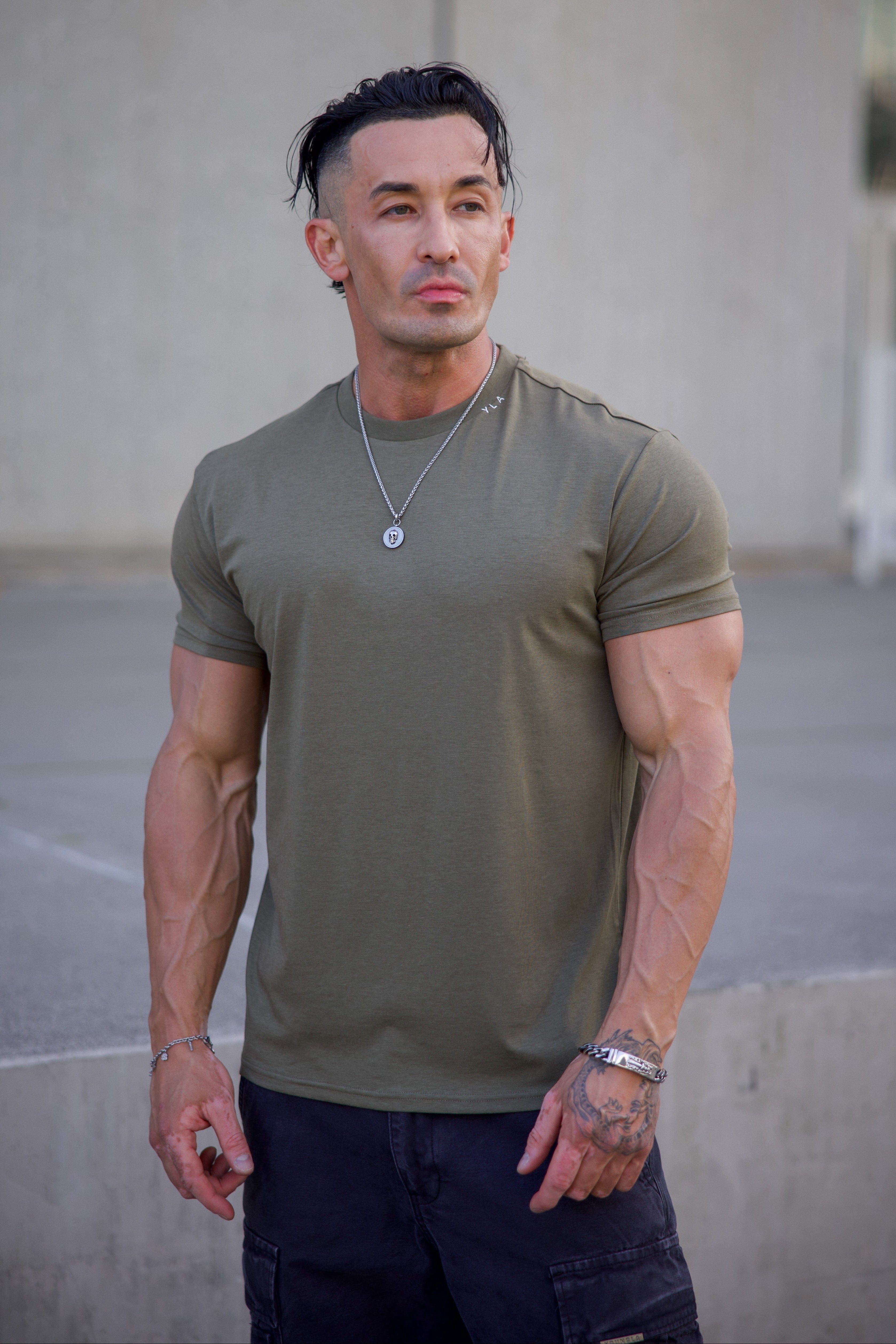 4334 - AeroTech Fitted Tees - Olive