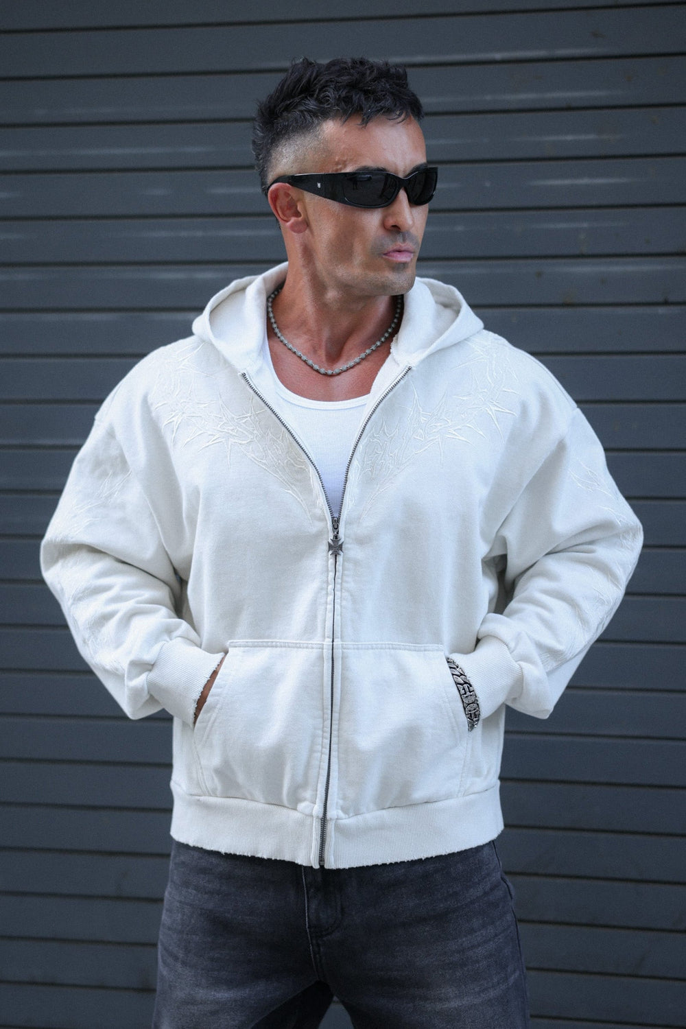 5228 - Vengeance Zip-Ups - Off-White