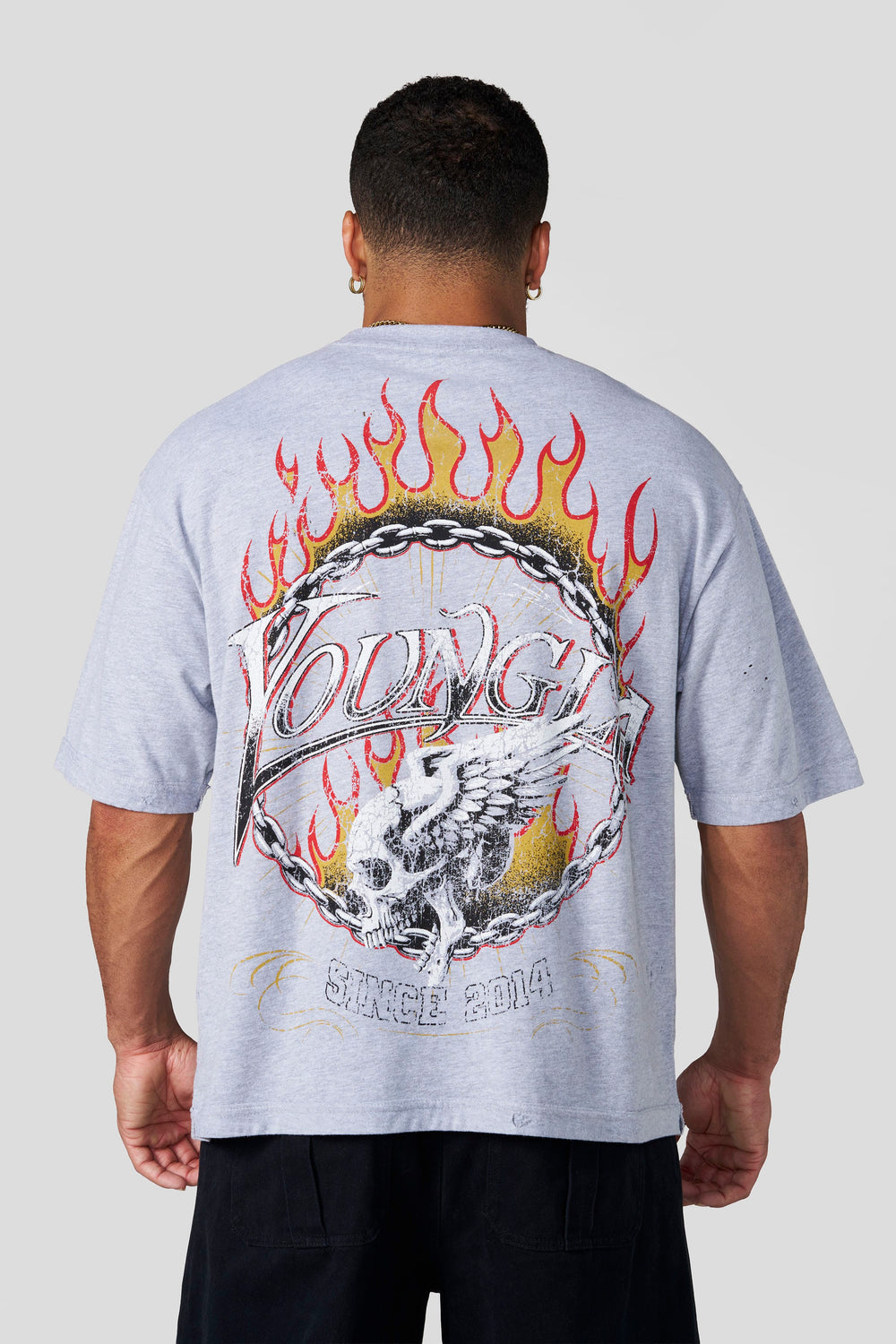 4008 - Ring of Fire Tees - Heather Grey