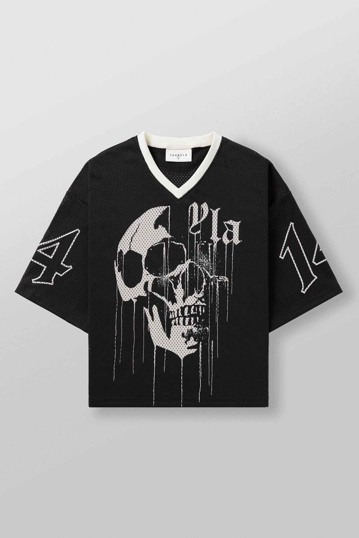 4015 - Drippy Skull Jersey - Black