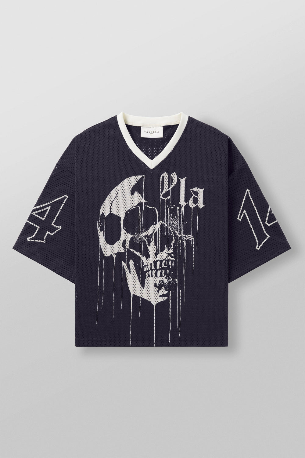4015 - Drippy Skull Jersey - Purple