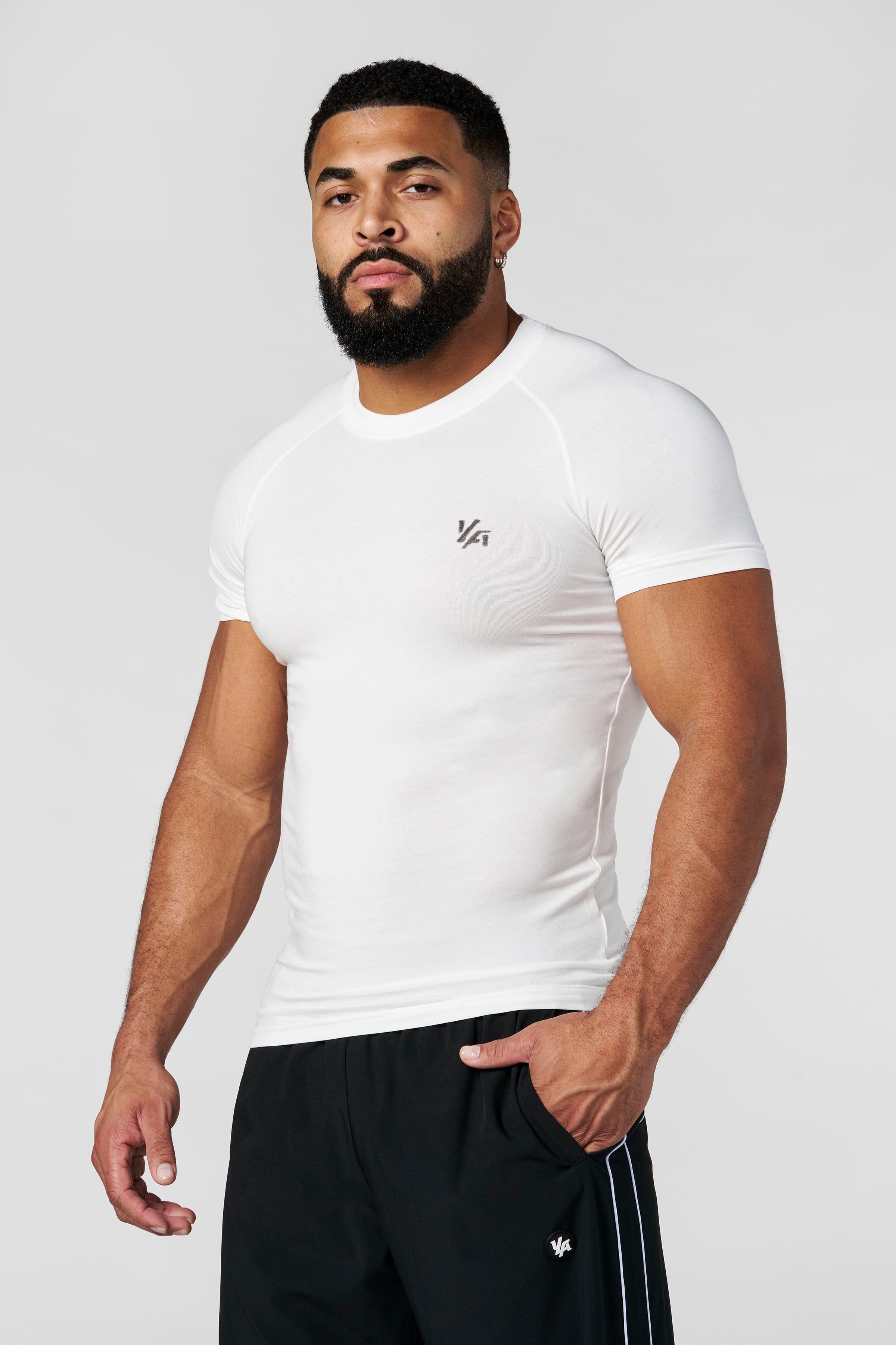 4016 - Natural Cotton Compression Tees - White