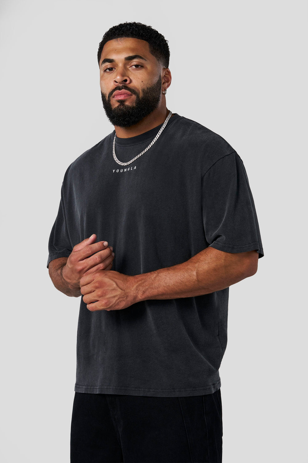 4034 - Japanese Cotton Tees - Black Wash