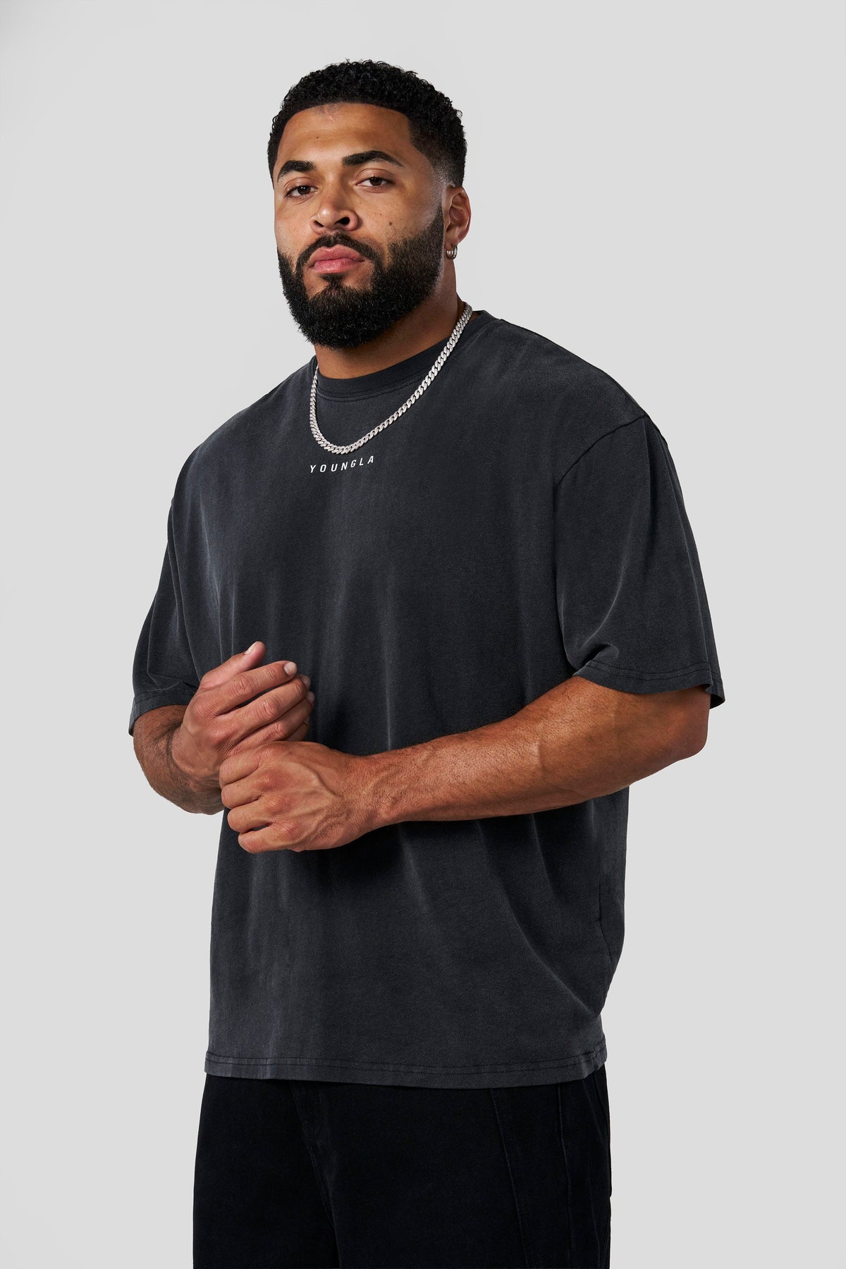 4034 - Japanese Cotton Tees - Black Wash