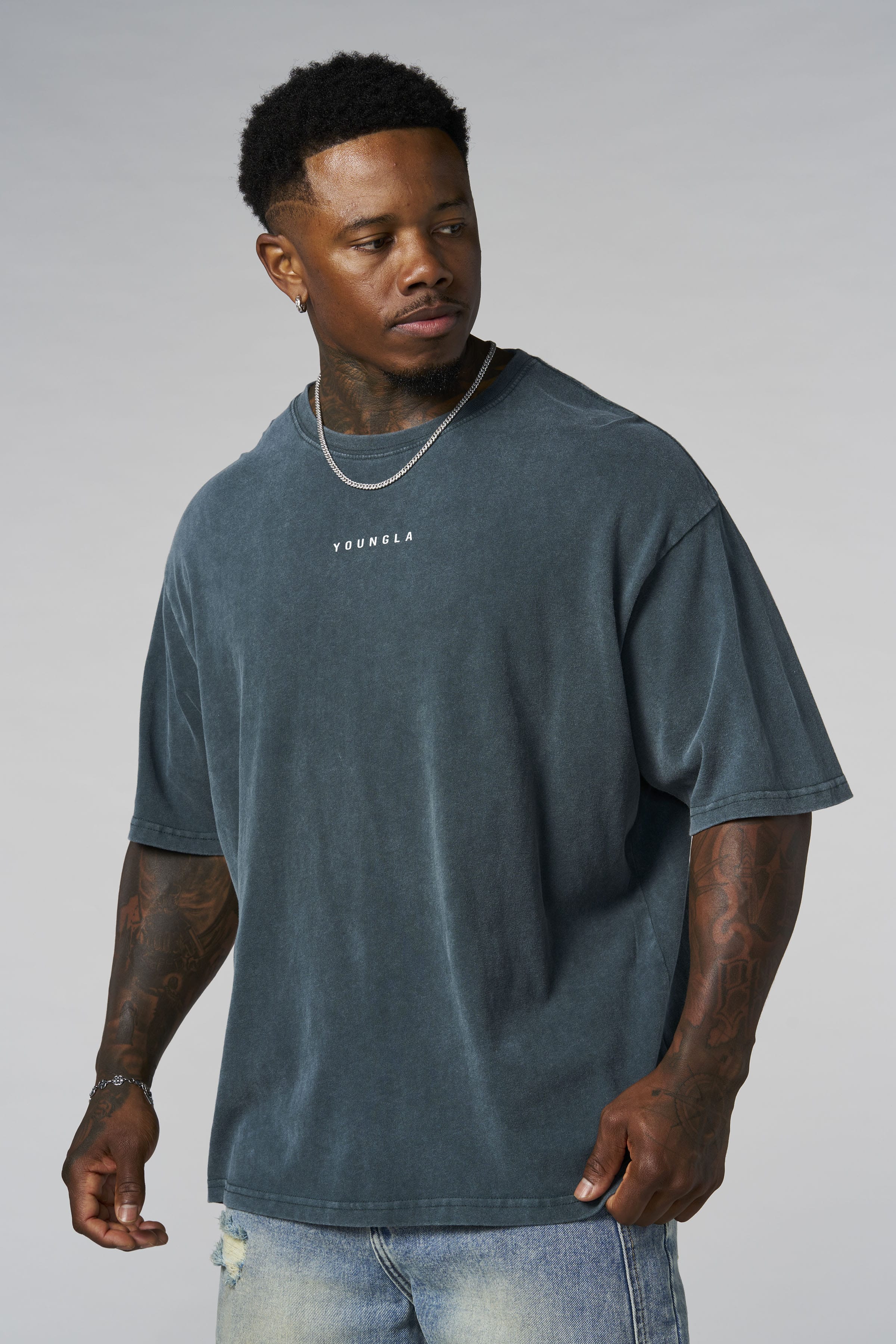 4034 - Japanese Cotton Tees - Teal Wash