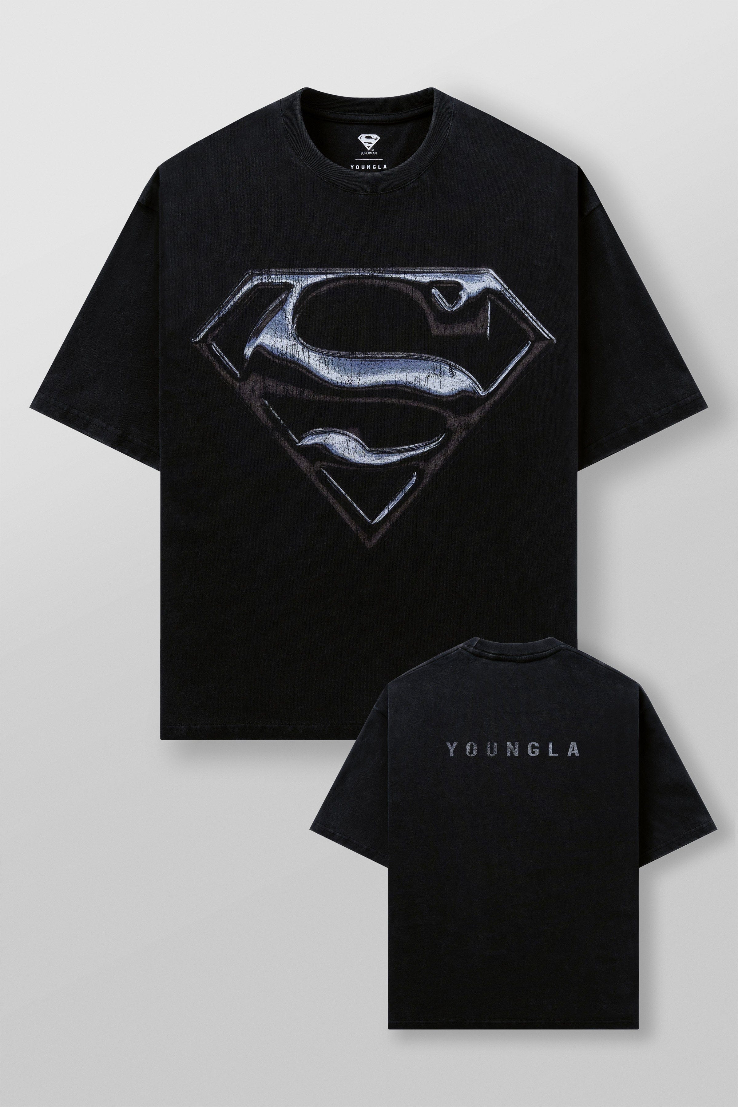 4044 - Superman Graphic Tees - Chrome Logo