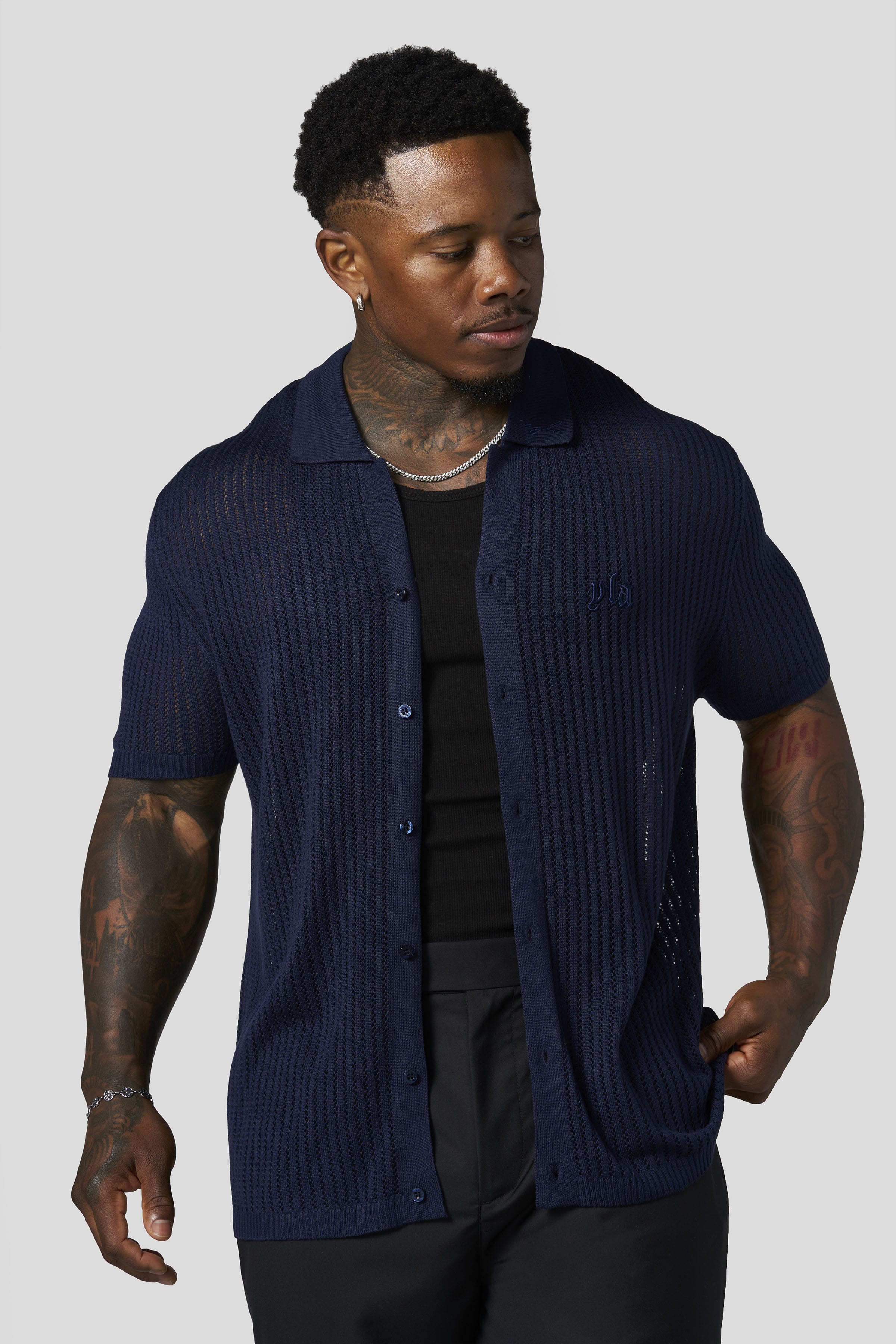 4056 - Beach Club Button Ups - Navy