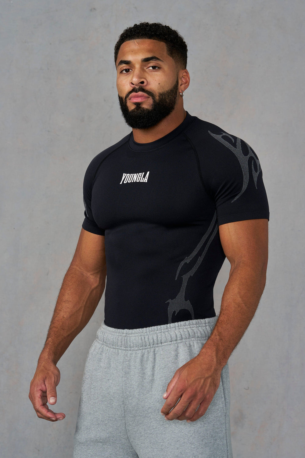 4067 - Gothic Compression Tees - Black/Grey