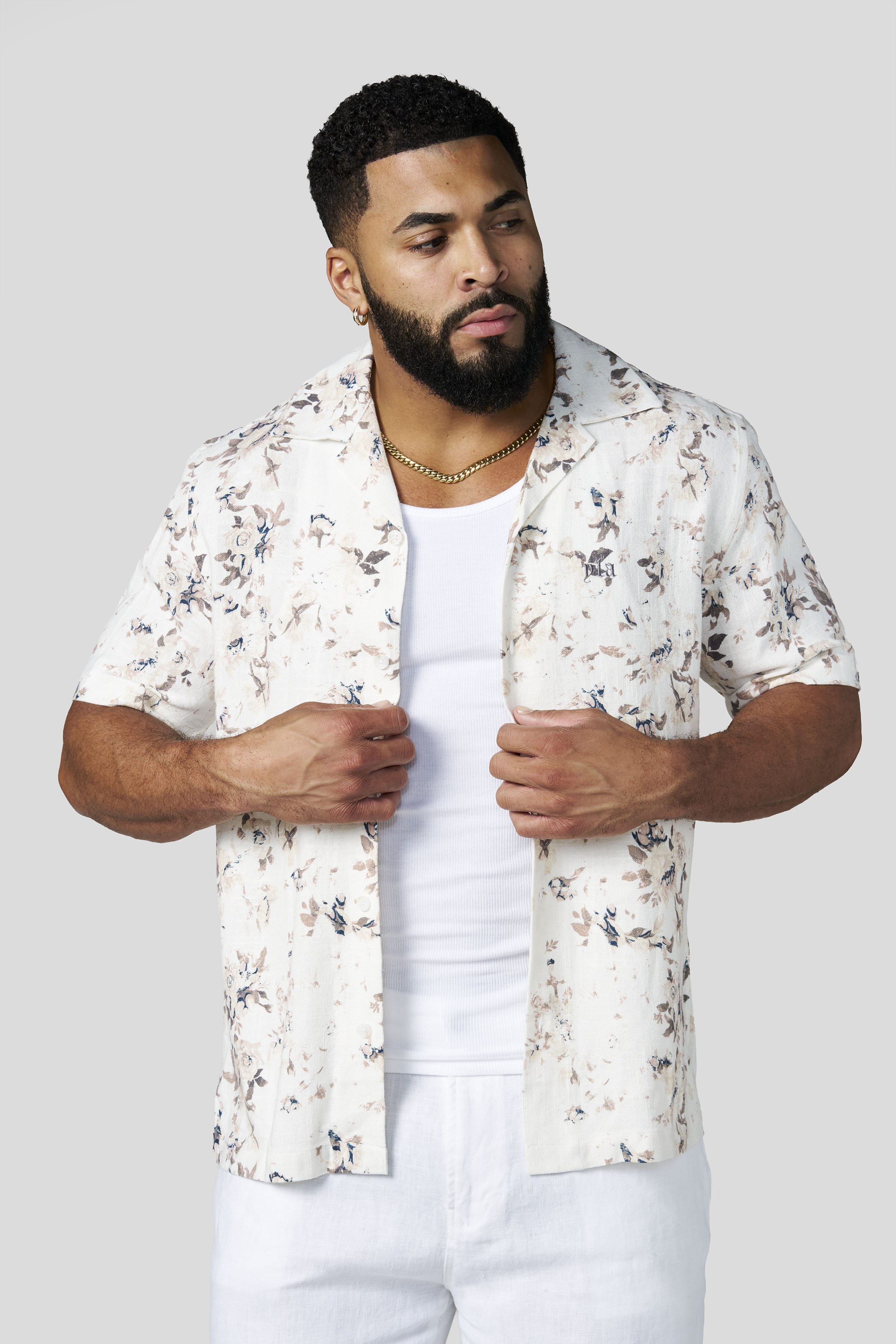 4087 - Riviera Art Button-Ups - Vintage Florals